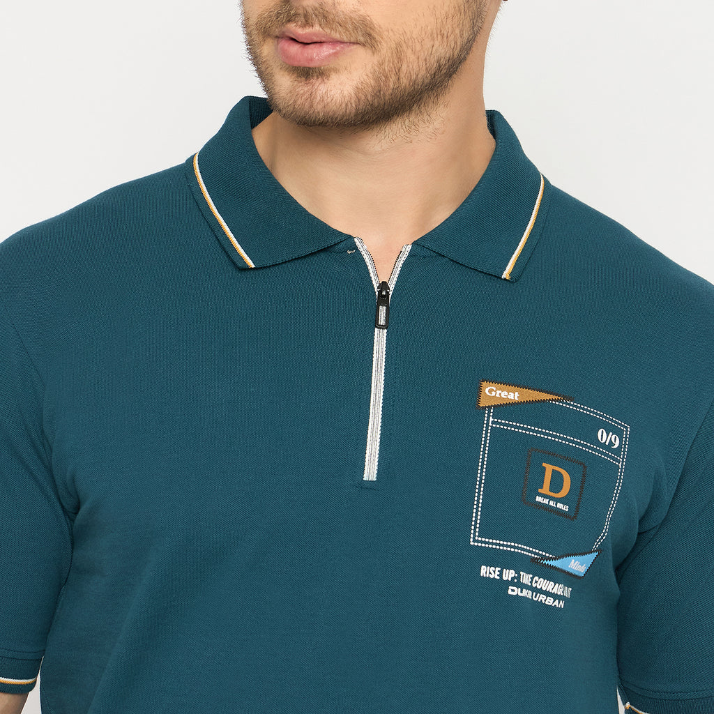 Duke Urban Men Half Sleeve Cotton Tshirt (LF7416S)