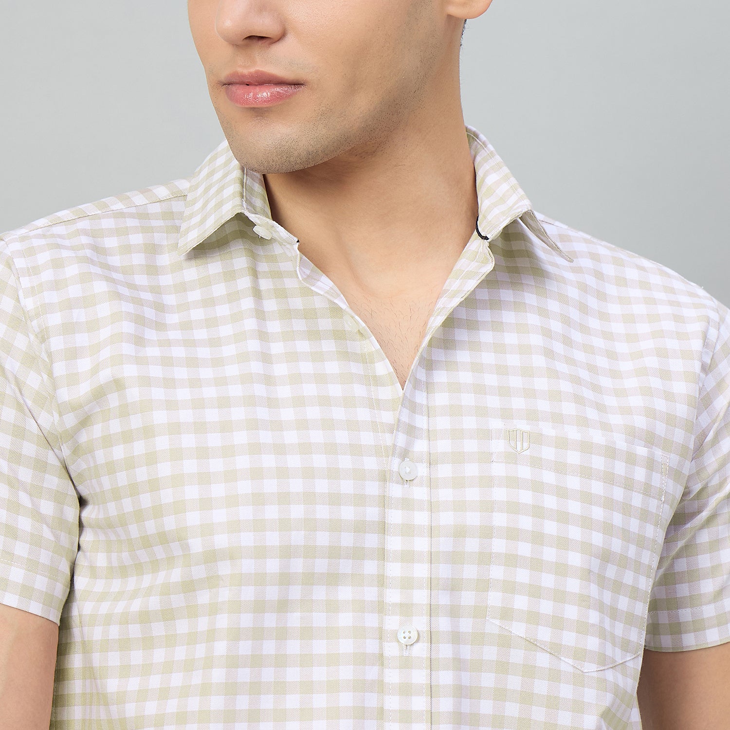 Duke Men Slim Fit Half Sleeve Oxford Cotton Shirt (SDO1CKJ)