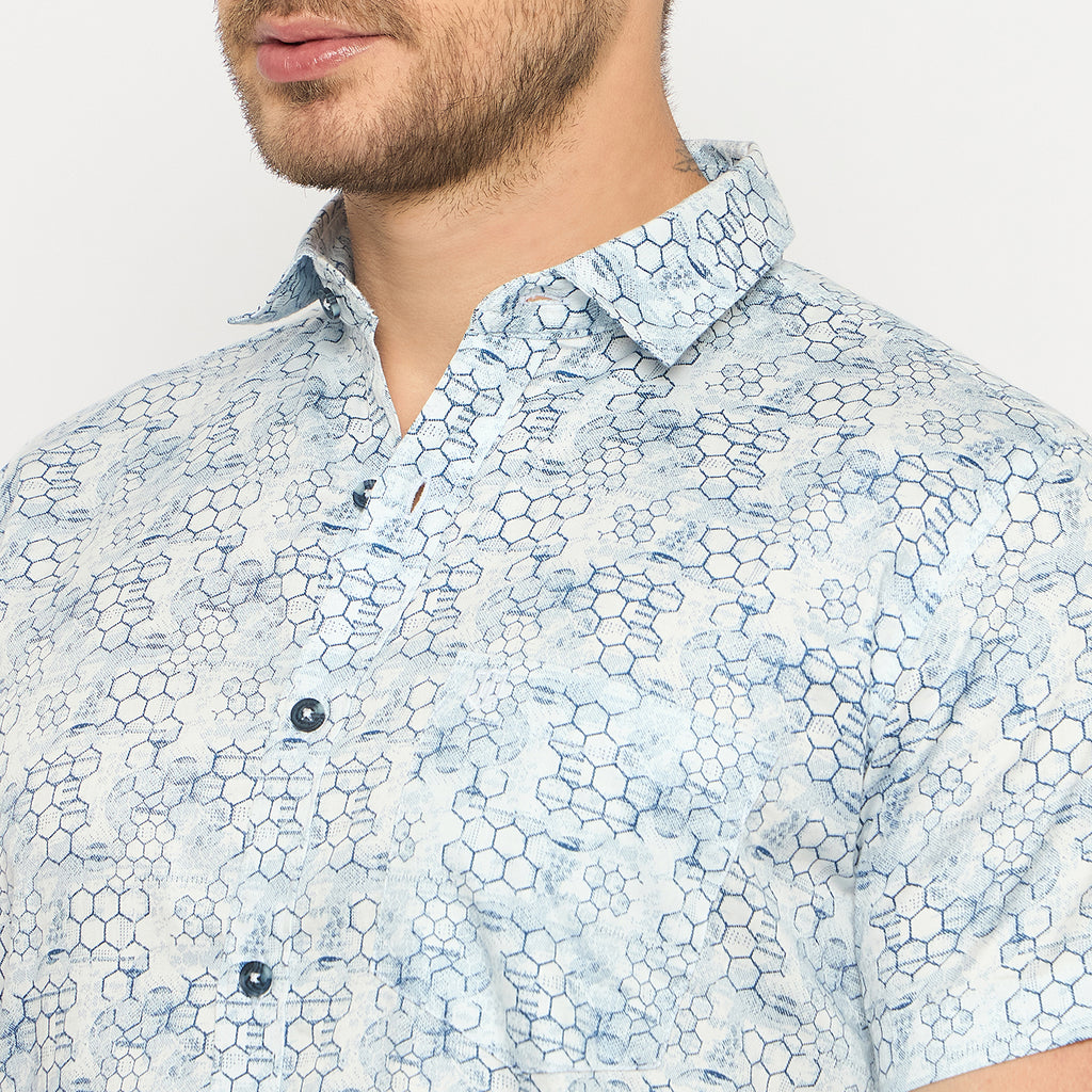 Duke Urban Men Half Sleeve Cotton Shirt (SDO4PRS)