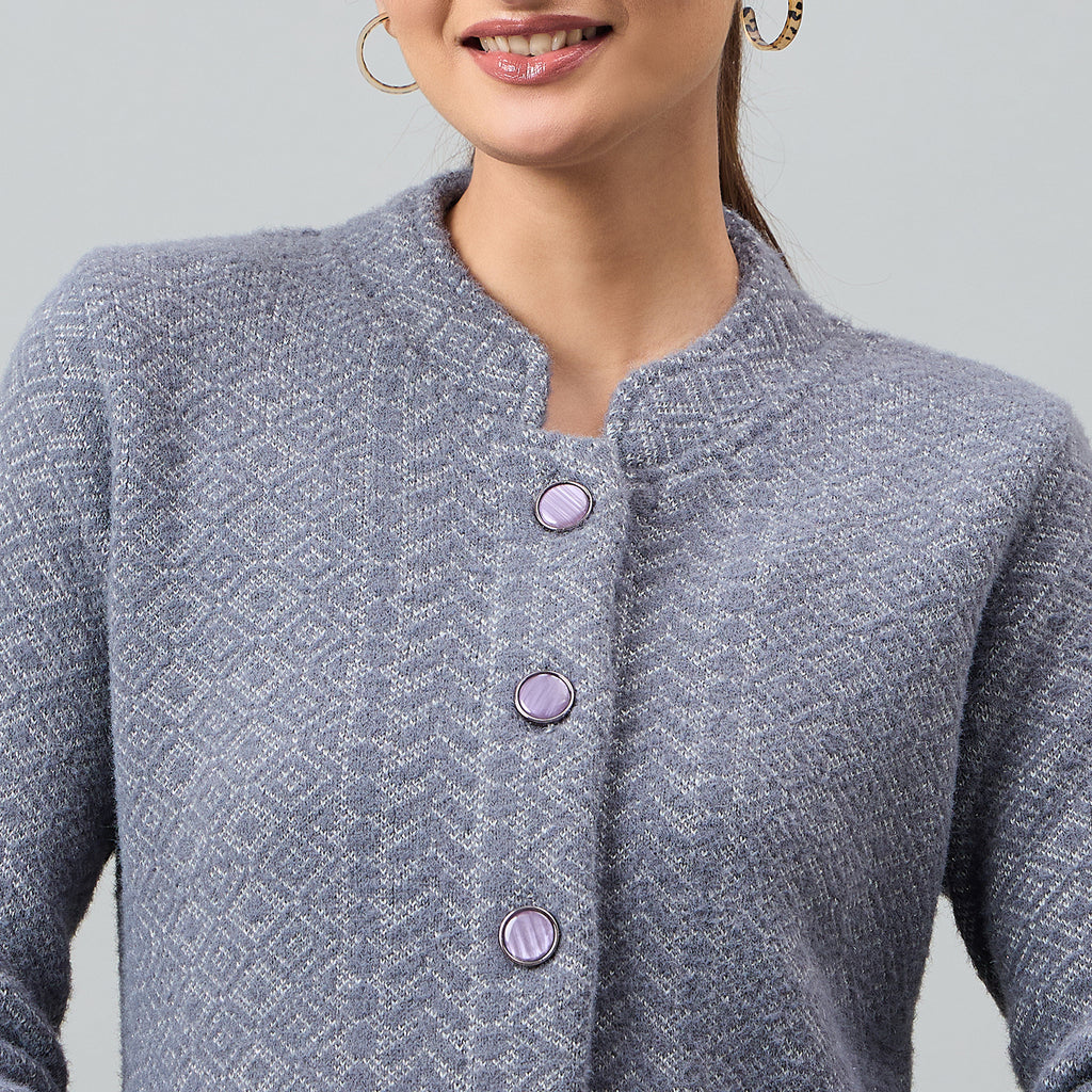Duke Urban Women Full Sleeve Front Open Regular Cardigan (SDS1286)