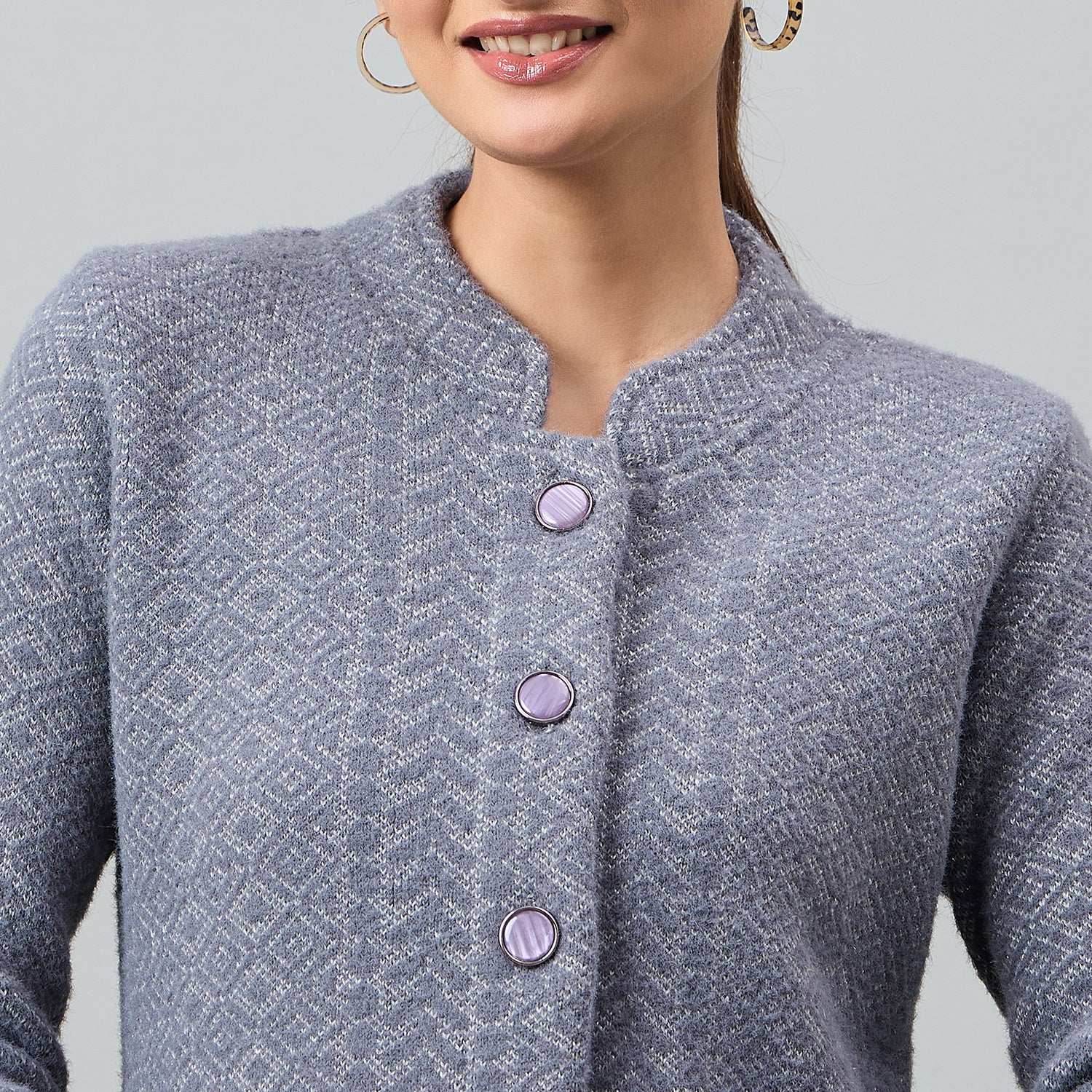 Duke Urban Women Full Sleeve Front Open Regular Cardigan (SDS1286)