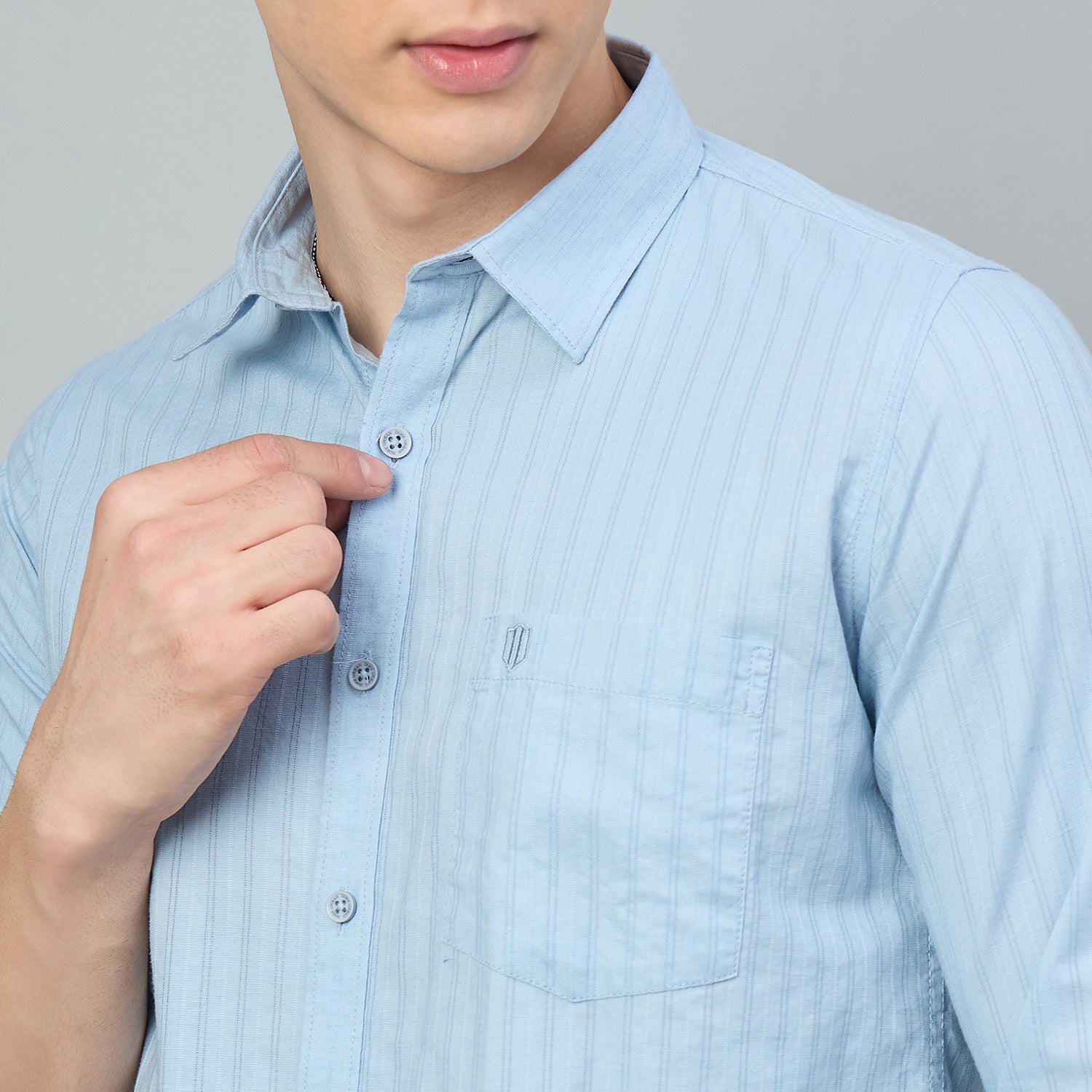Duke Urban Men Shortstyle Striped Shirt (SDO7PLR)