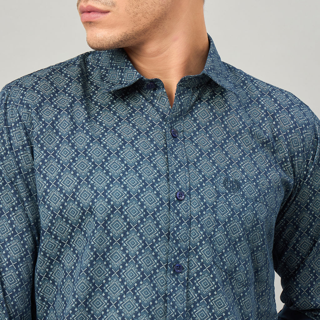 Duke Urban Men Full Sleeve Cotton Shirt (SDO6PRIB)