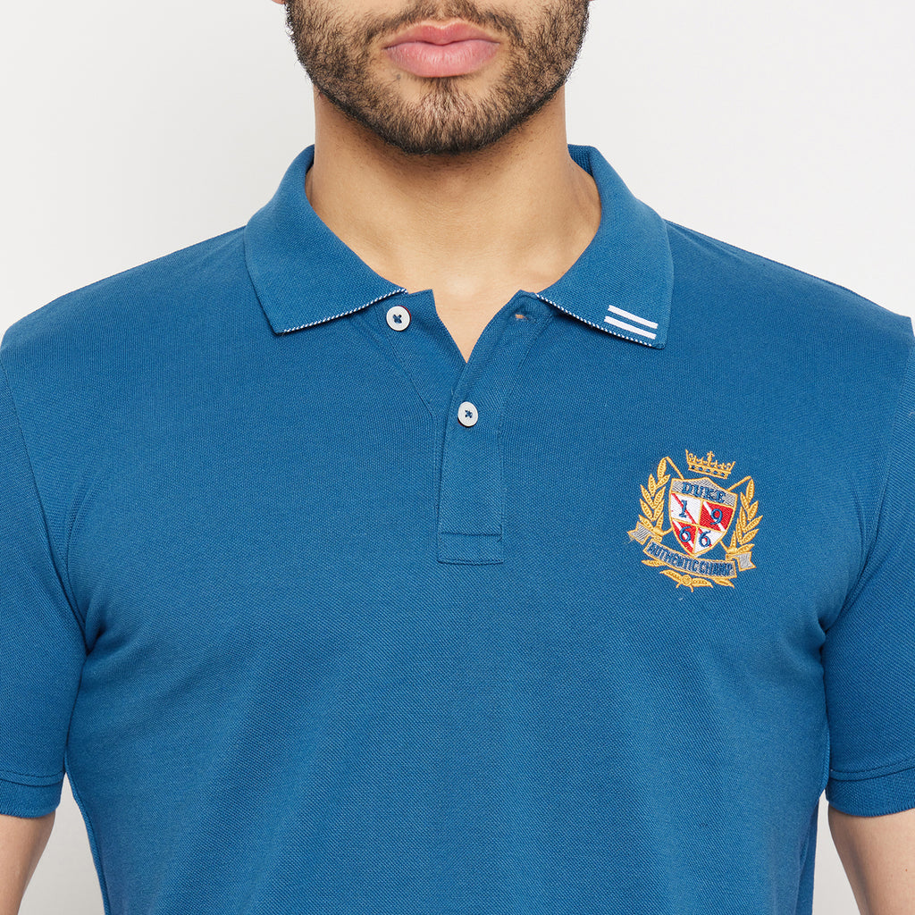 Duke Stardust Men Half Sleeve Polo Neck Cotton T-shirt (4007)