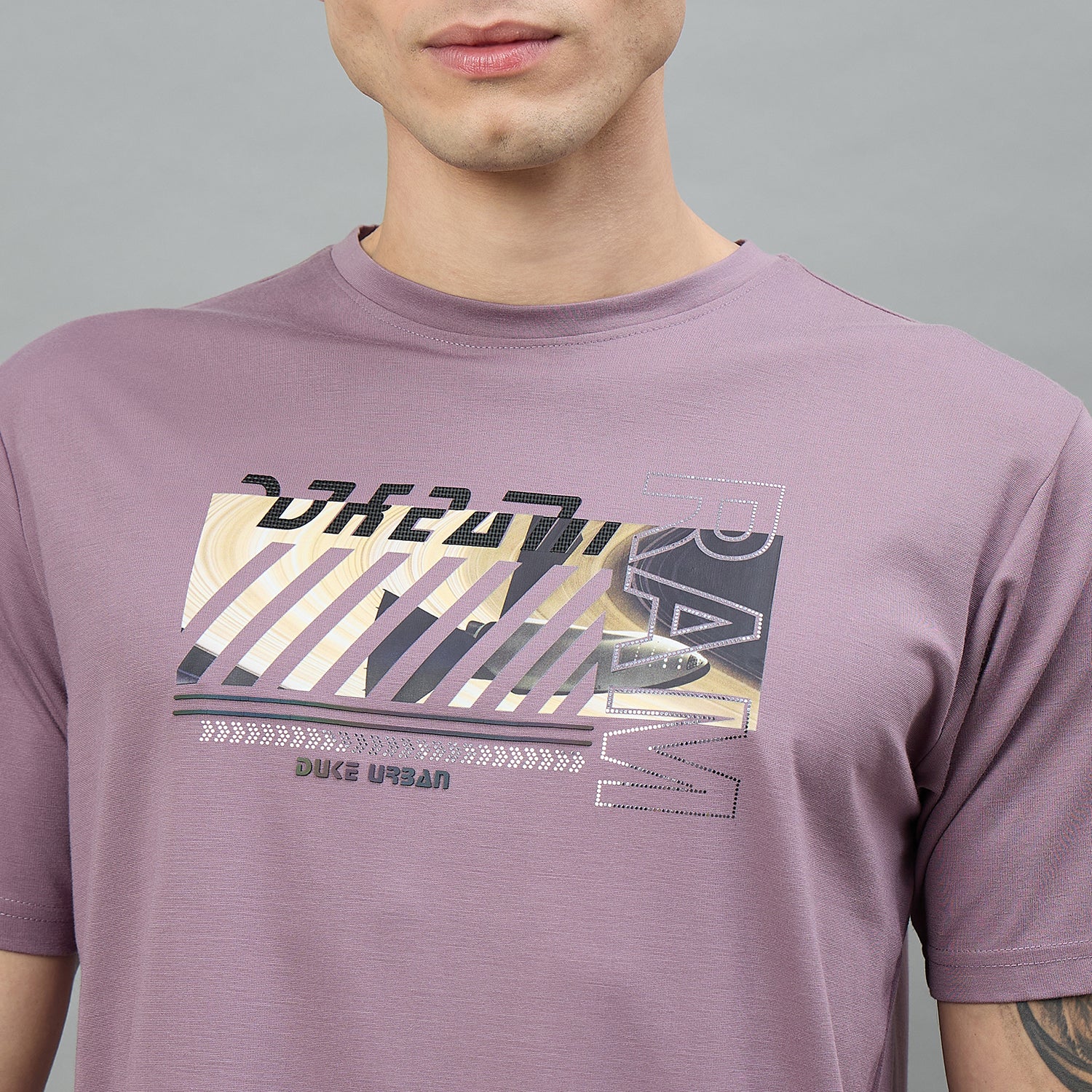 Duke  Urban Men Round Neck Half Sleeve Slim T-Shirt (LF7520)