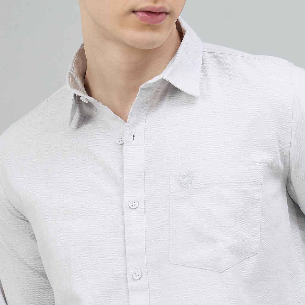 Duke Urban Men Solid Full Sleeve Spread Collar Slim Shirt (SDO7PLDI)