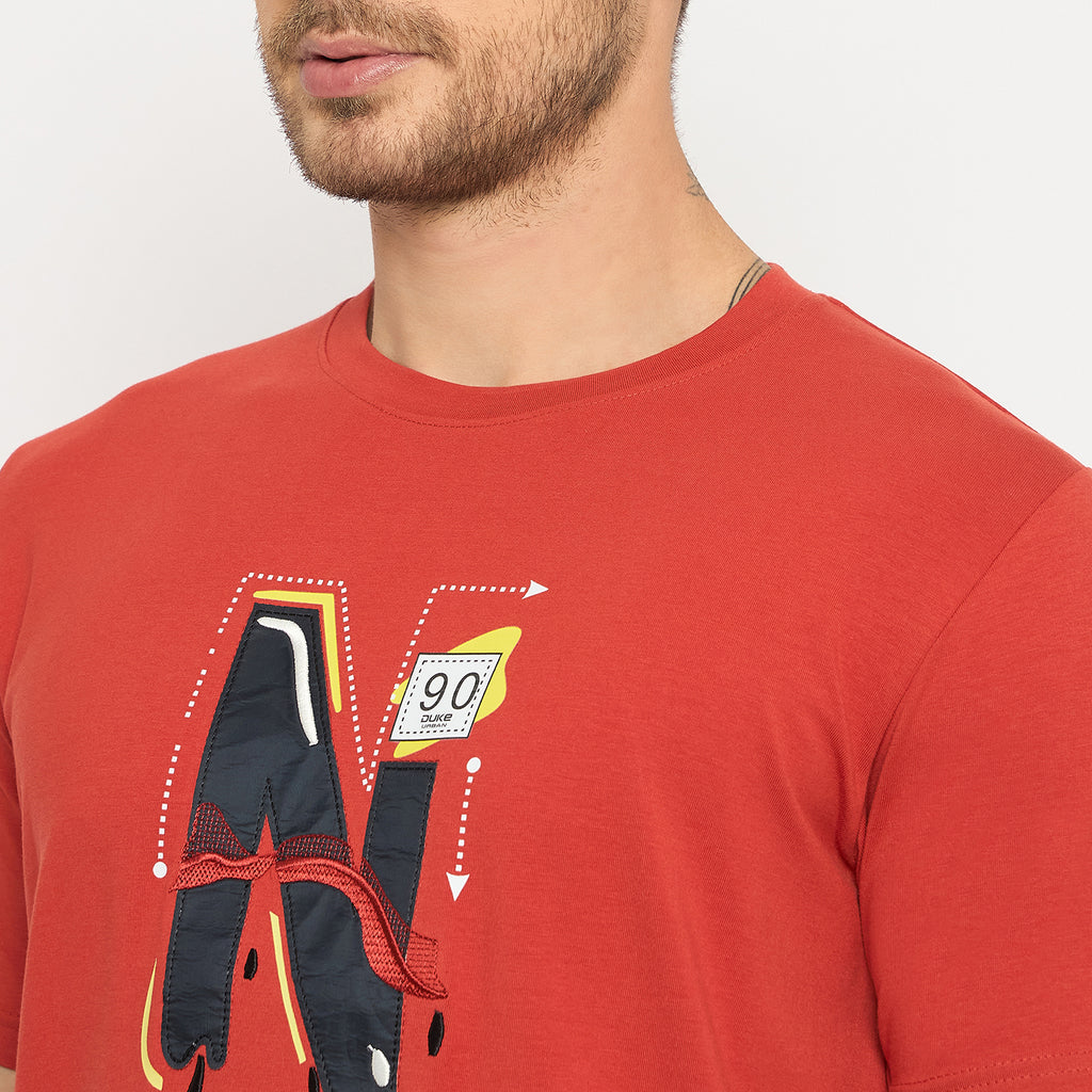 Duke Urban Men Half Sleeve Cotton Tshirt (LF7439)
