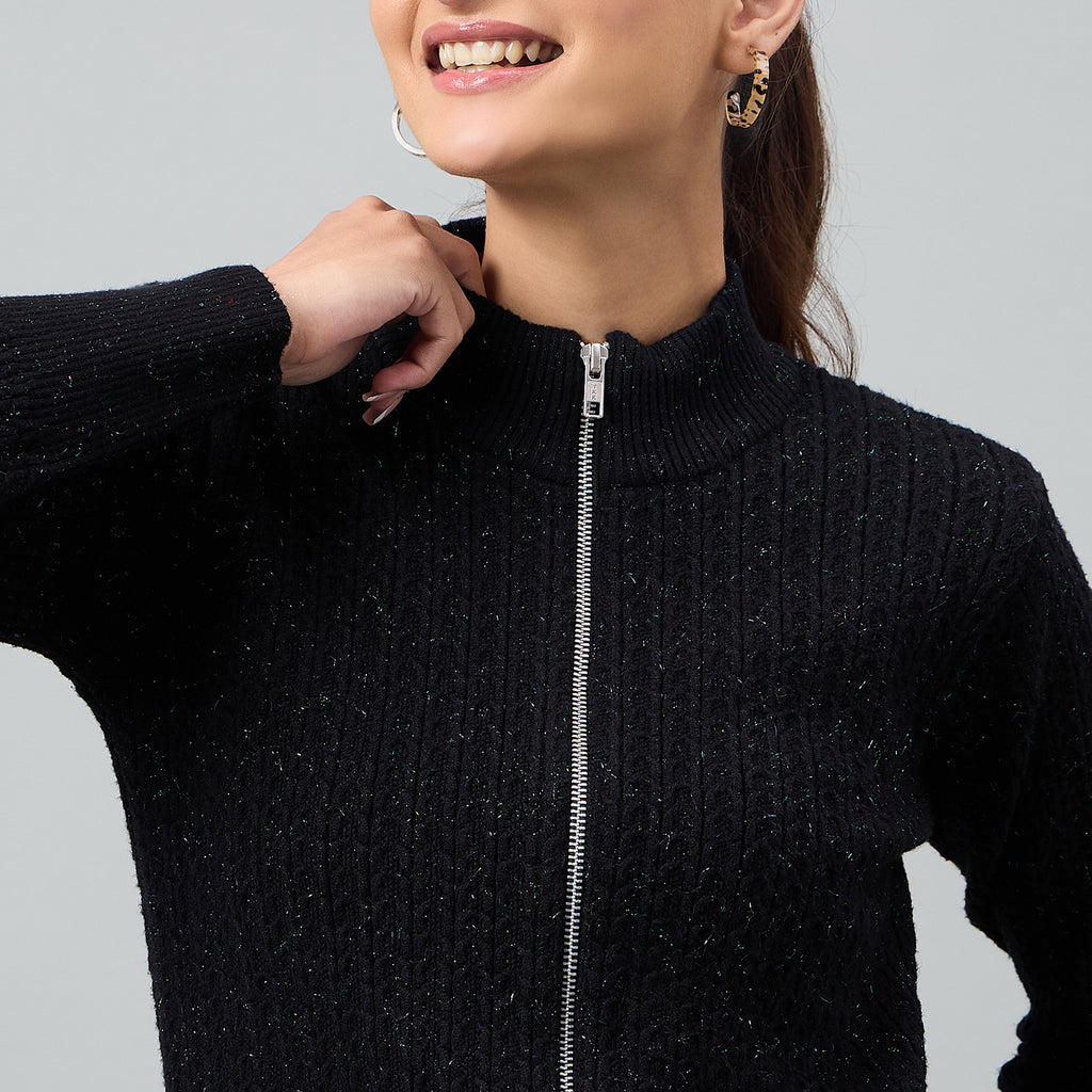 Duke Urban Women Full Sleeve Front Open Regular Cardigan (SDS1393)