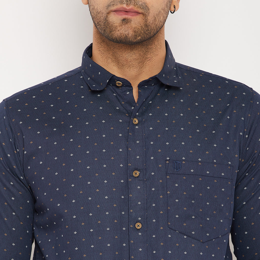 Duke Men Stardust Cotton Full Sleeve Shirt (SDO8PRSA)