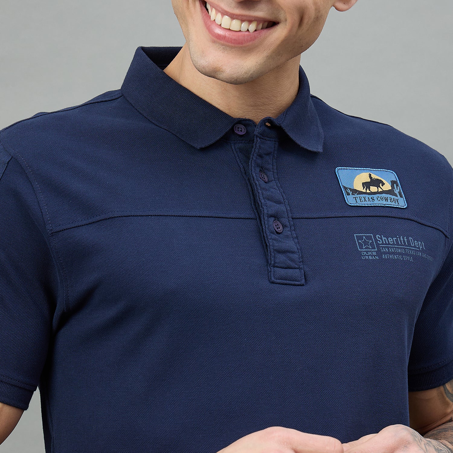Duke Urban Men Half Sleeve Printed Slim fit Polo T-Shirt (LF7679)