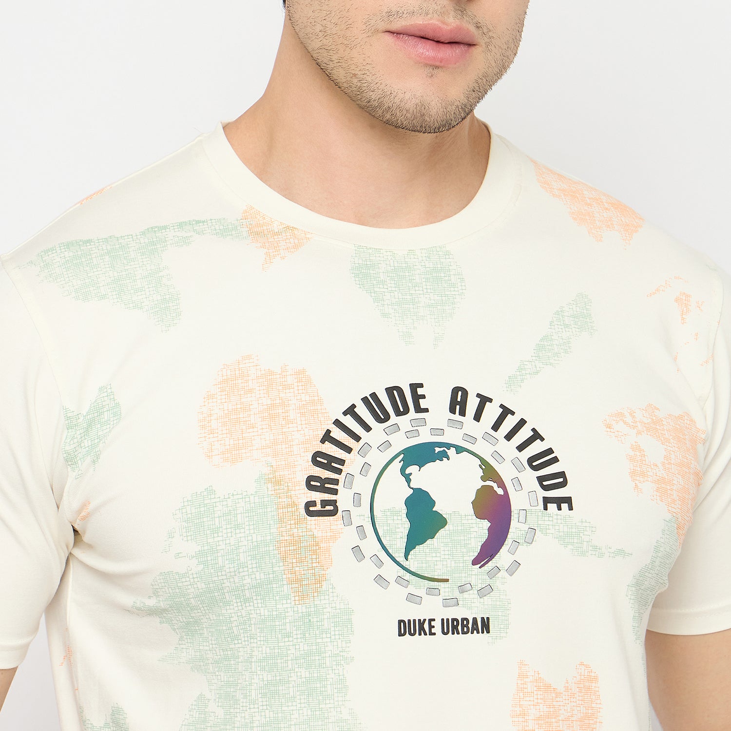 Duke Urban Men Half Sleeve Cotton Tshirt (LF7435)