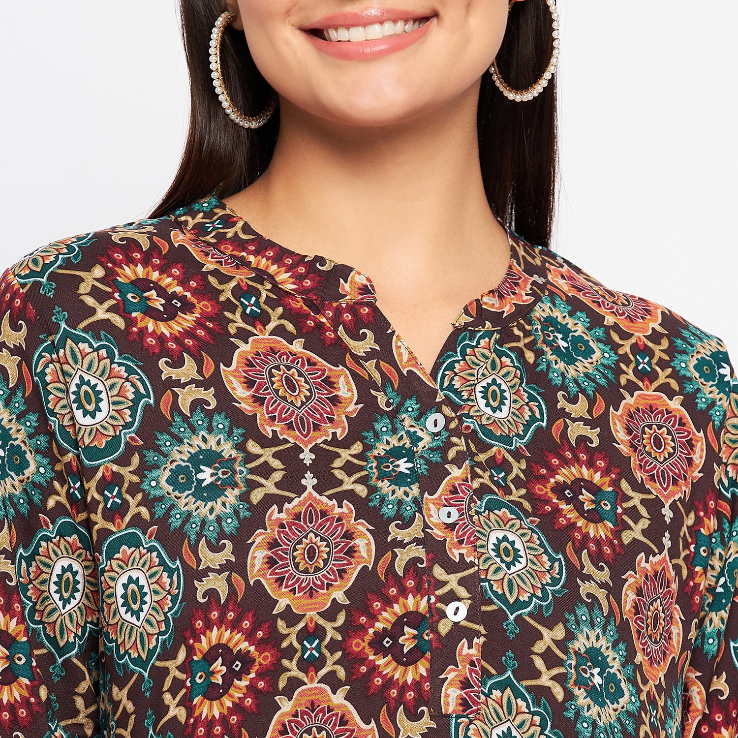 Duke Stardust Women 3/4 Sleeve Printed Tunic (SDX4111)