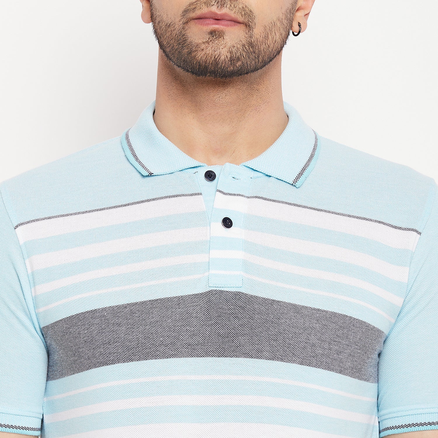 Duke Stardust Men Half Sleeve Polo Neck Cotton T-shirt (LF5880)