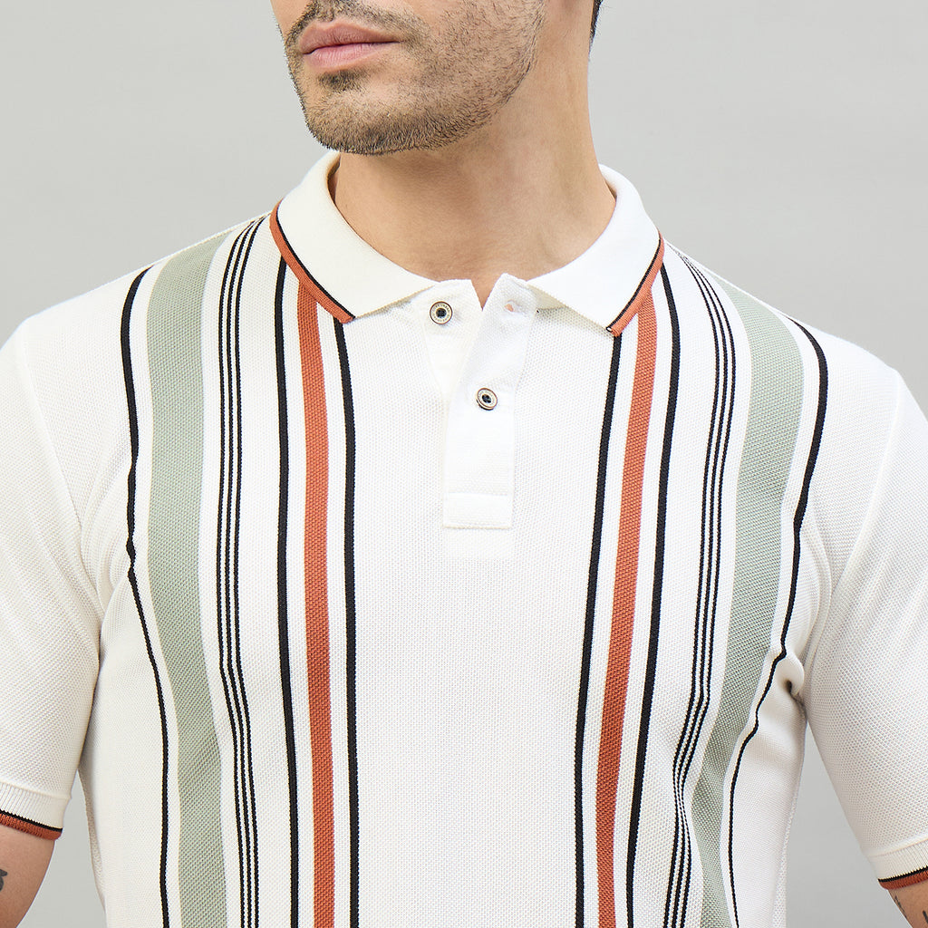 Duke Urban Men Half Sleeve Cotton Smart Fit Casual T-shirt (LF7966)
