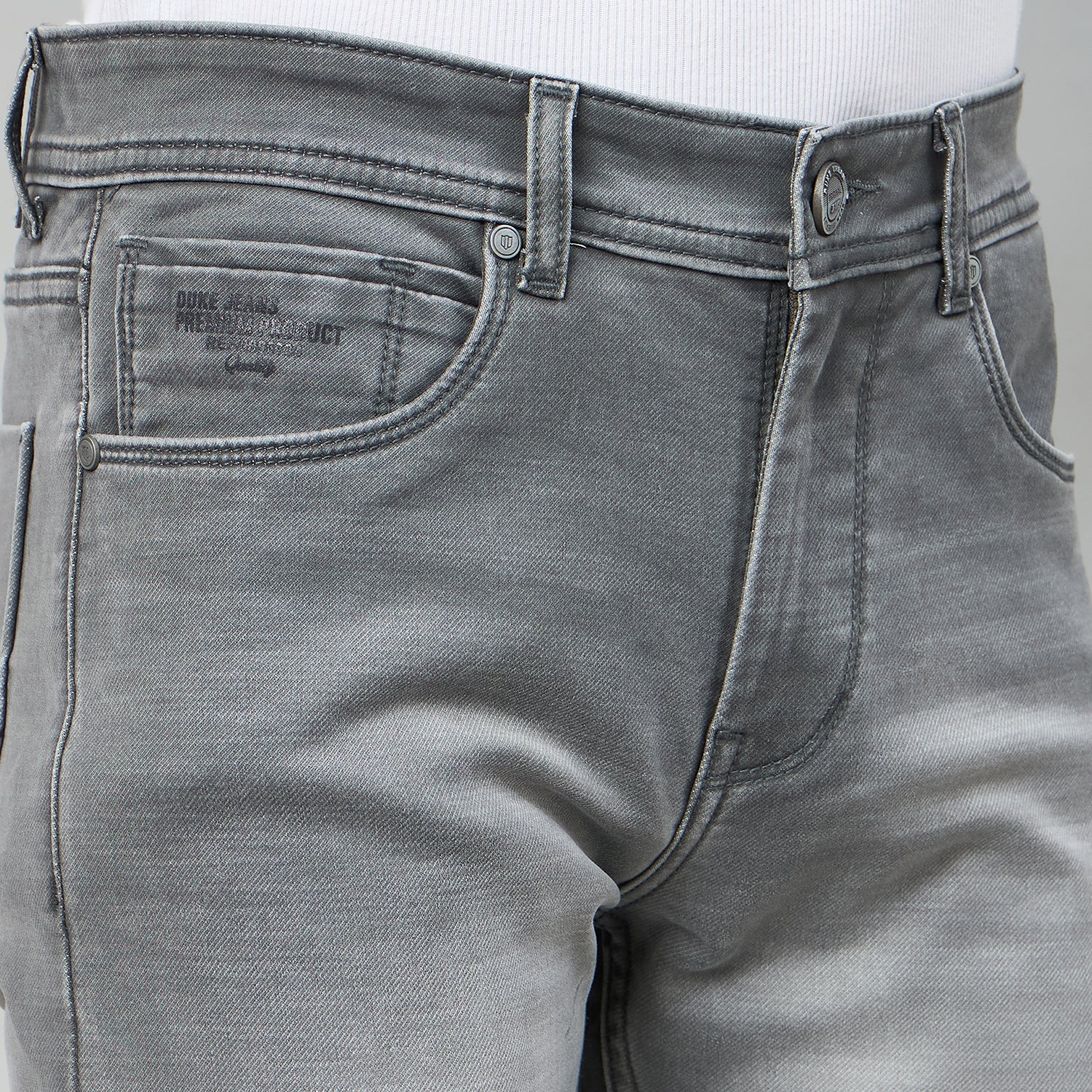 Duke Men Narrow Fit Stretchable Jeans (SDD5999N)