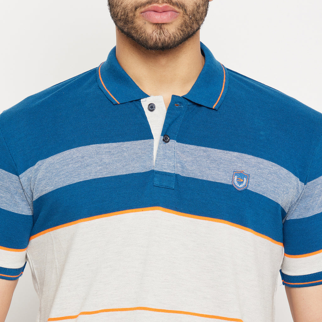 Duke Stardust Men Half Sleeve Polo Neck Cotton T-shirt (4085)