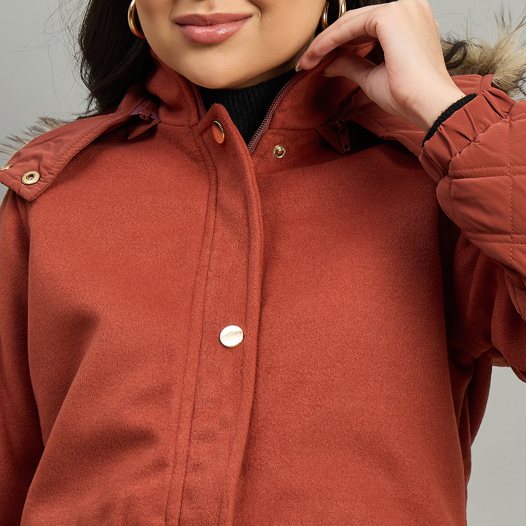 Duke Urban Women Short Style Full Sleeve Hooded Jacket (SDZ4139)
