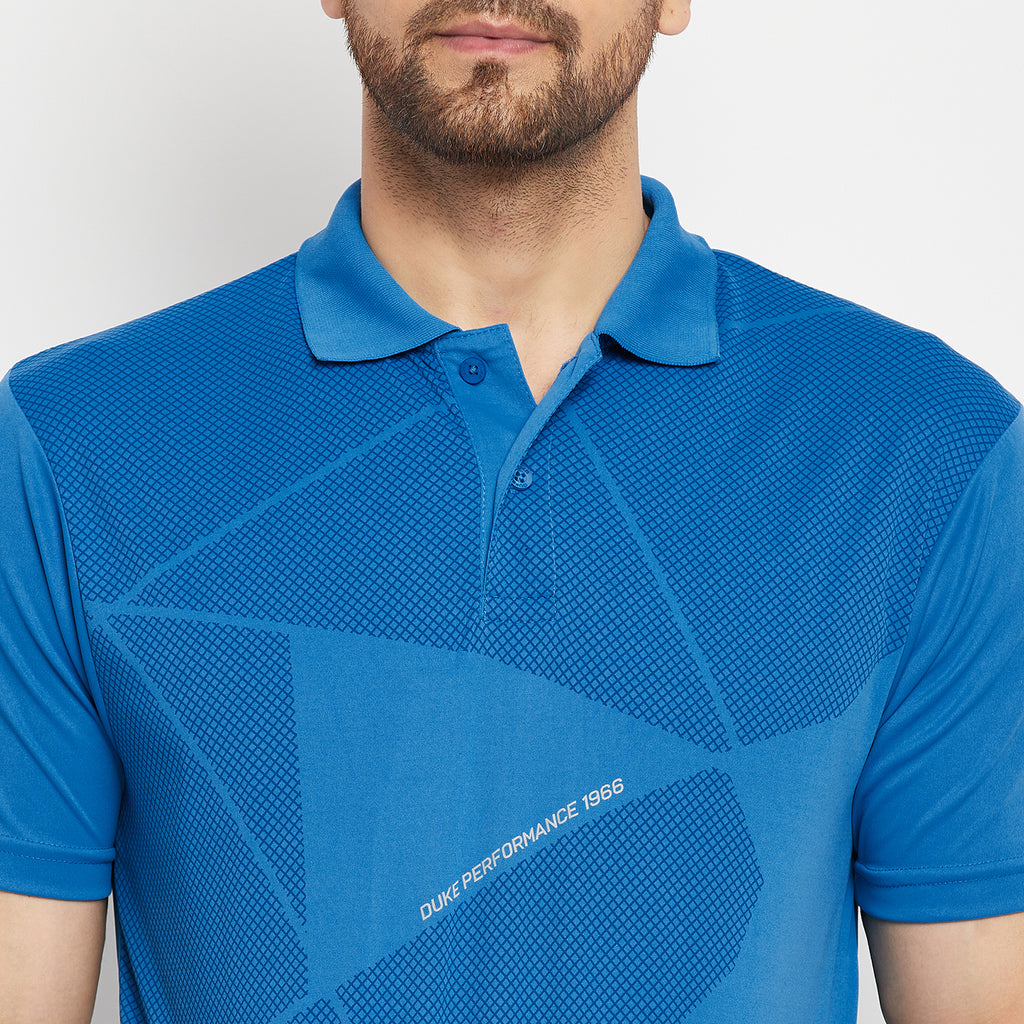 Duke Stardust Men Half Sleeve Polo Neck Cotton T-shirt (GD1213)