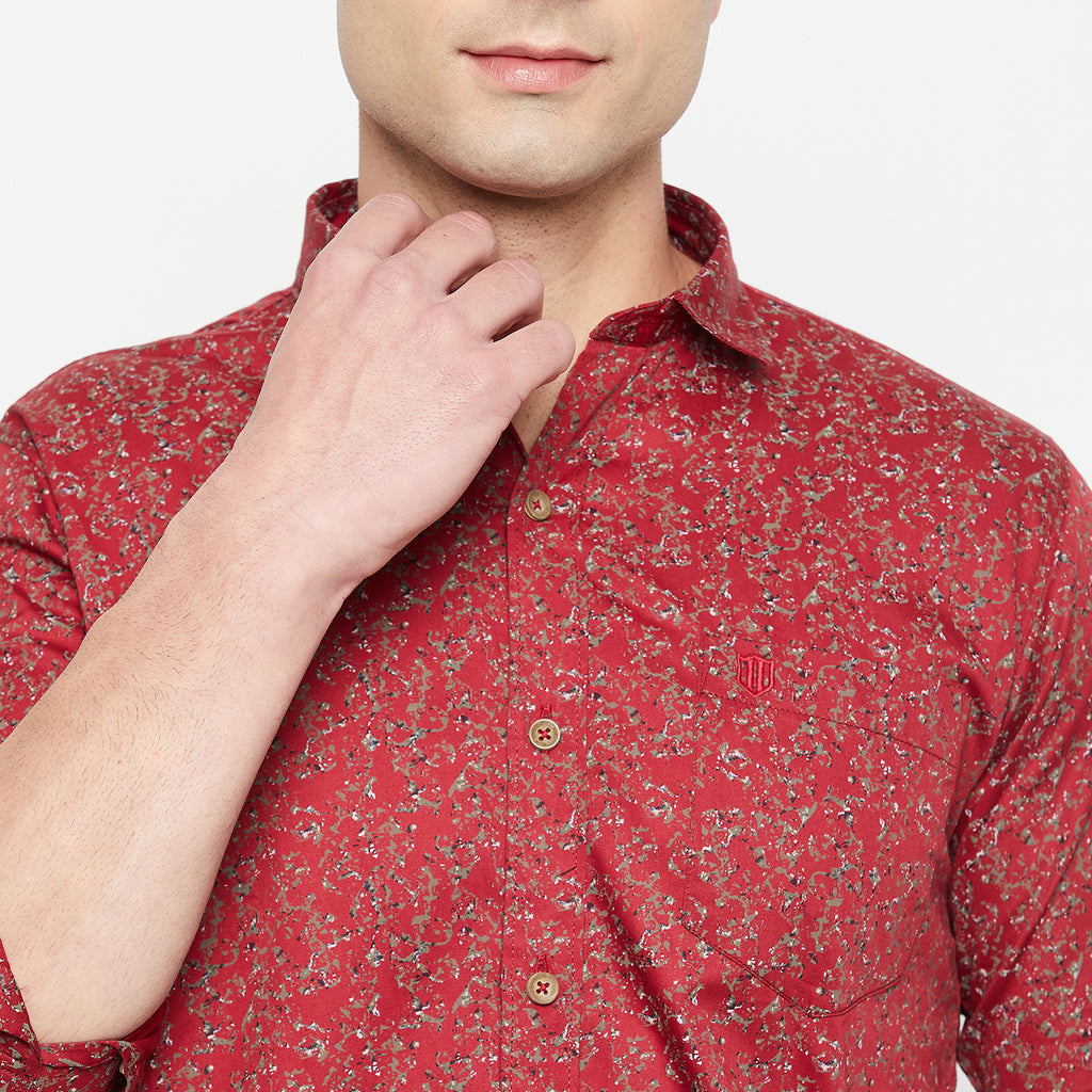Duke Urban Men Full Sleeve Cotton Shirt (SDO8PRSM)