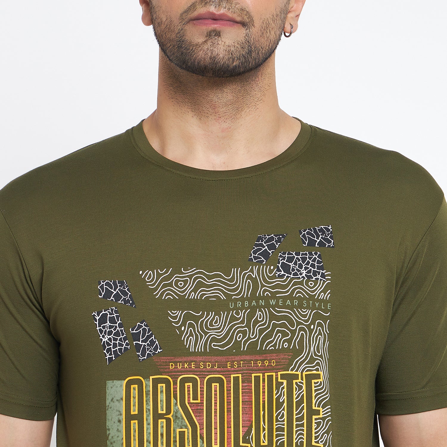 Duke Urban Men Half Sleeve Cotton T-shirt (MLF7083)