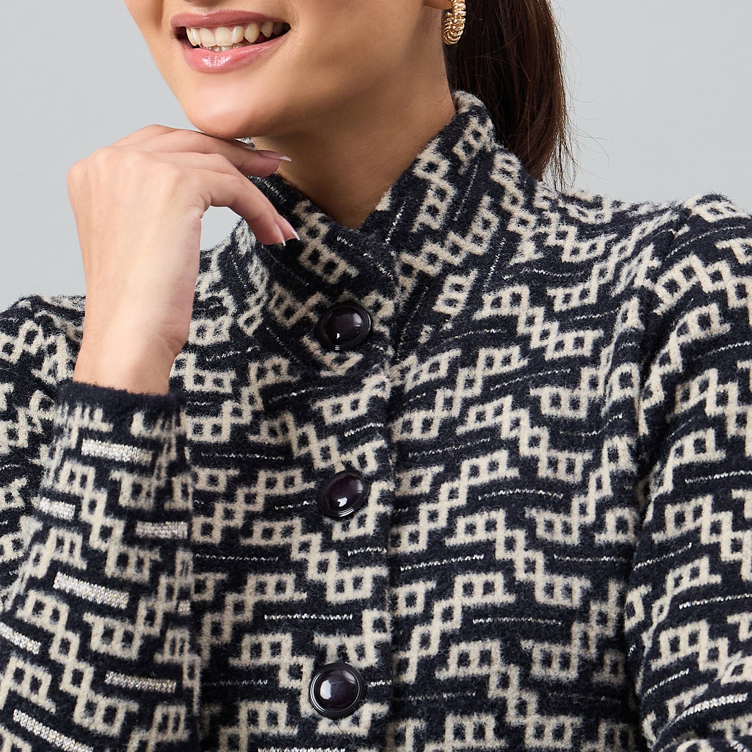 Duke Urban Women Long Coat Regular Sweater (SDS1325)