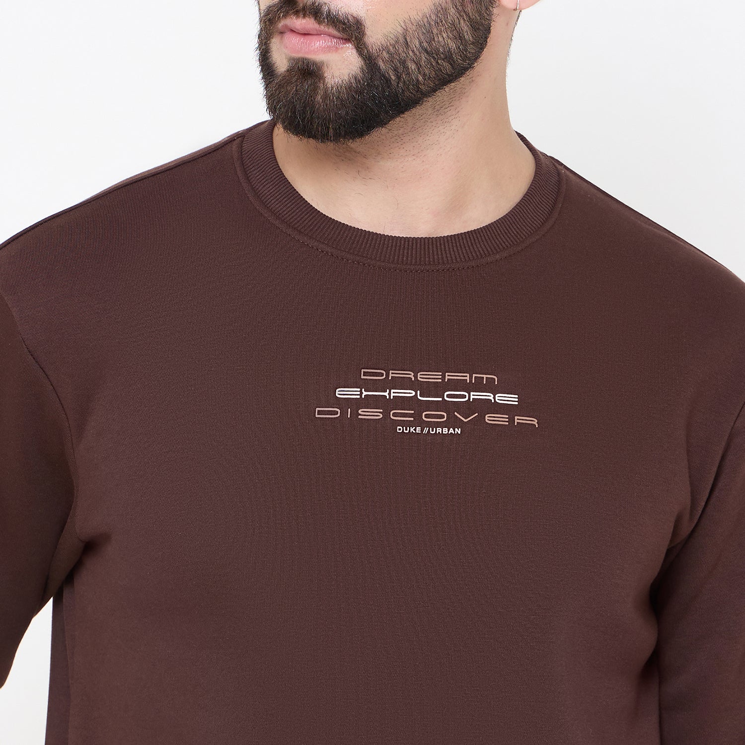 Duke Urban Men Solid Sweatshirt (LF6451)