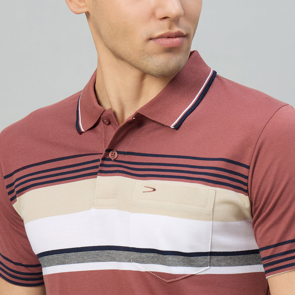 Duke Men Half Sleeve Cotton Regualr Fit Casual T-shirt (MLF1177)
