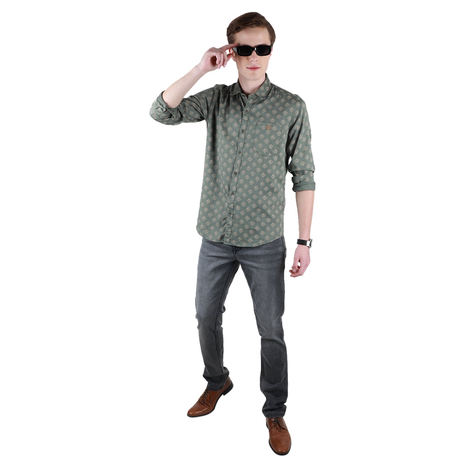 Duke Urban Men Full Sleeve Cotton Shirt (SDO3PRTB)