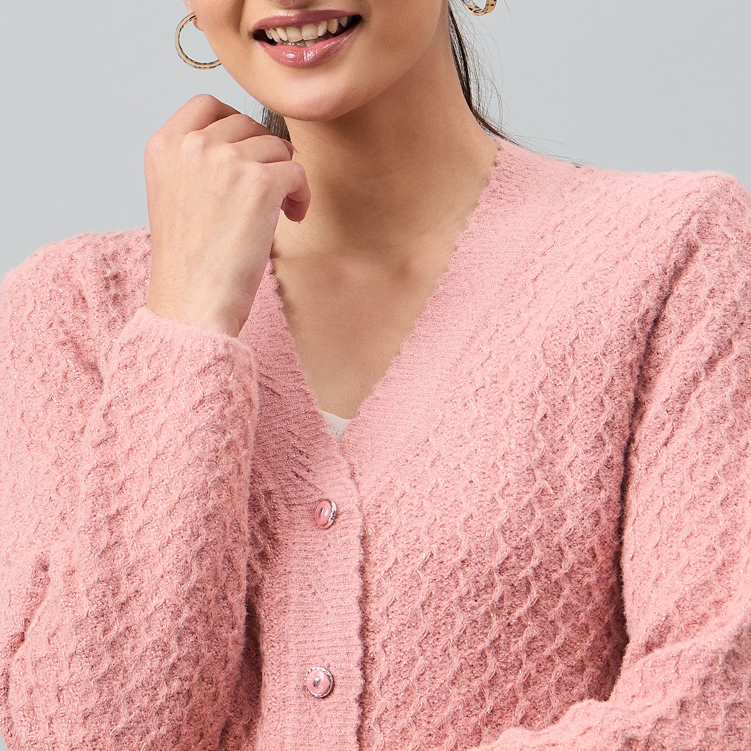 Duke Urban Women Full Sleeve Front Open Regular Cardigan (SDS1294)