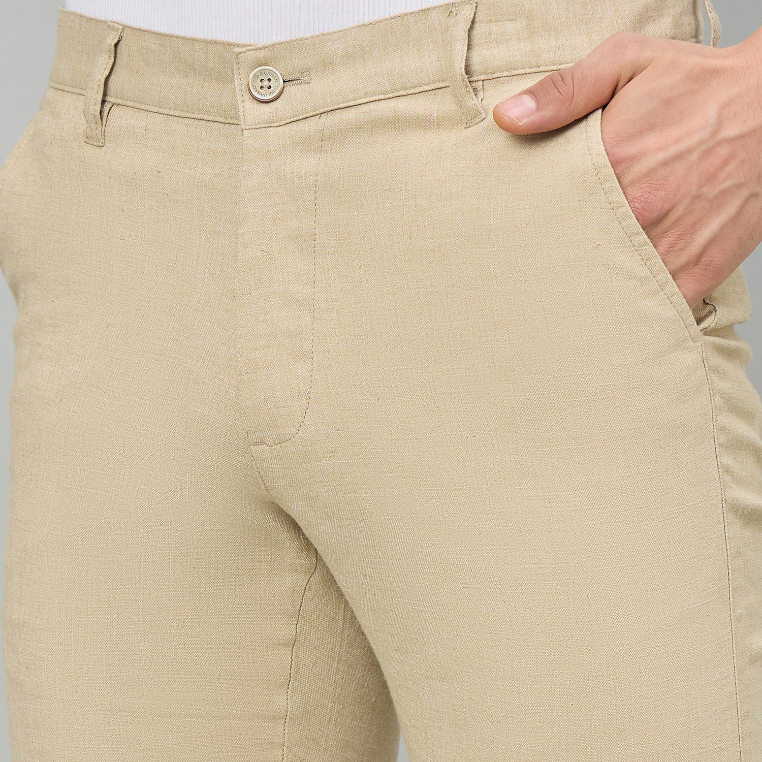Duke Men Flatfront Narrow fit Casual Chinos Trouser (SDT4653)