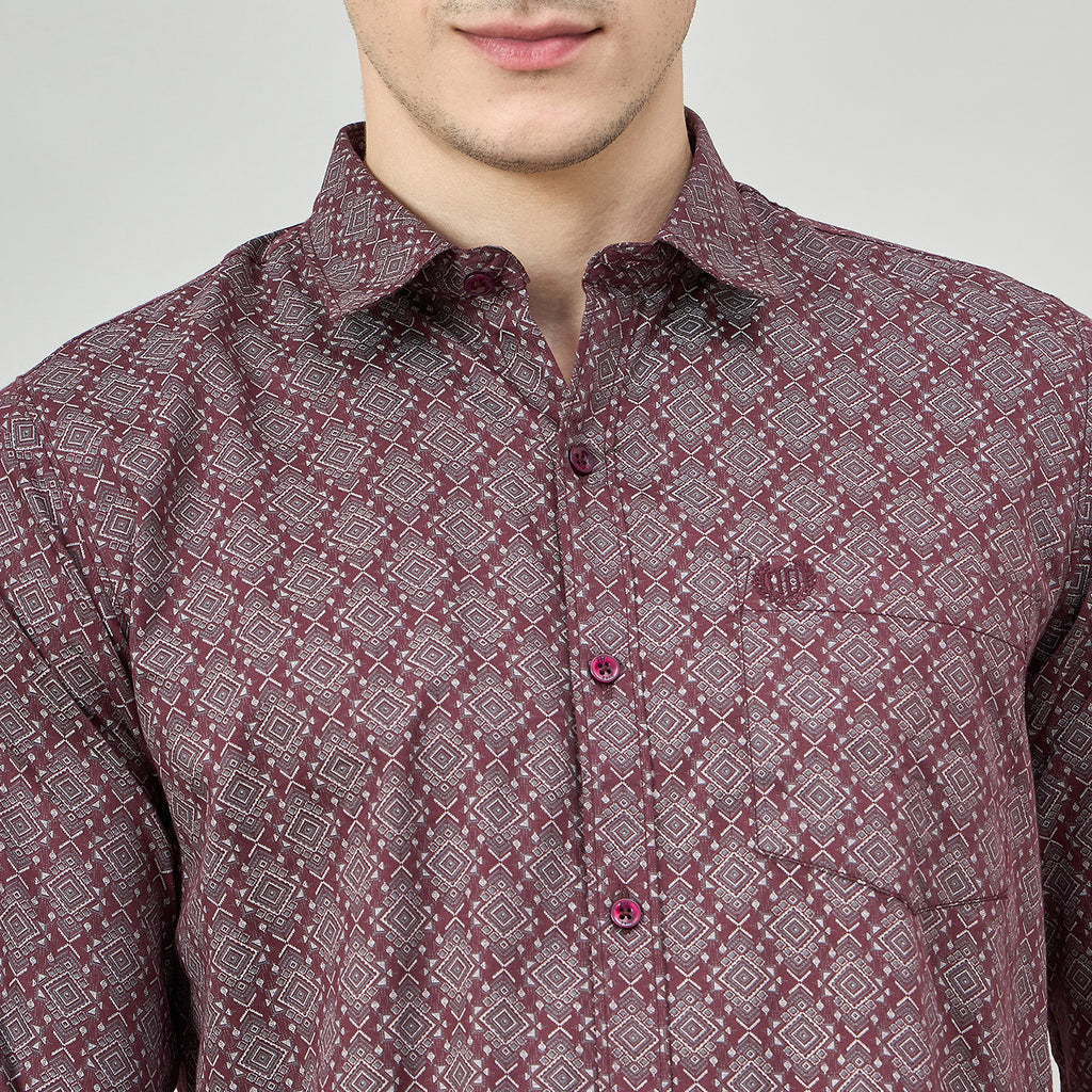 Duke Urban Men Full Sleeve Cotton Shirt (SDO6PRIB)