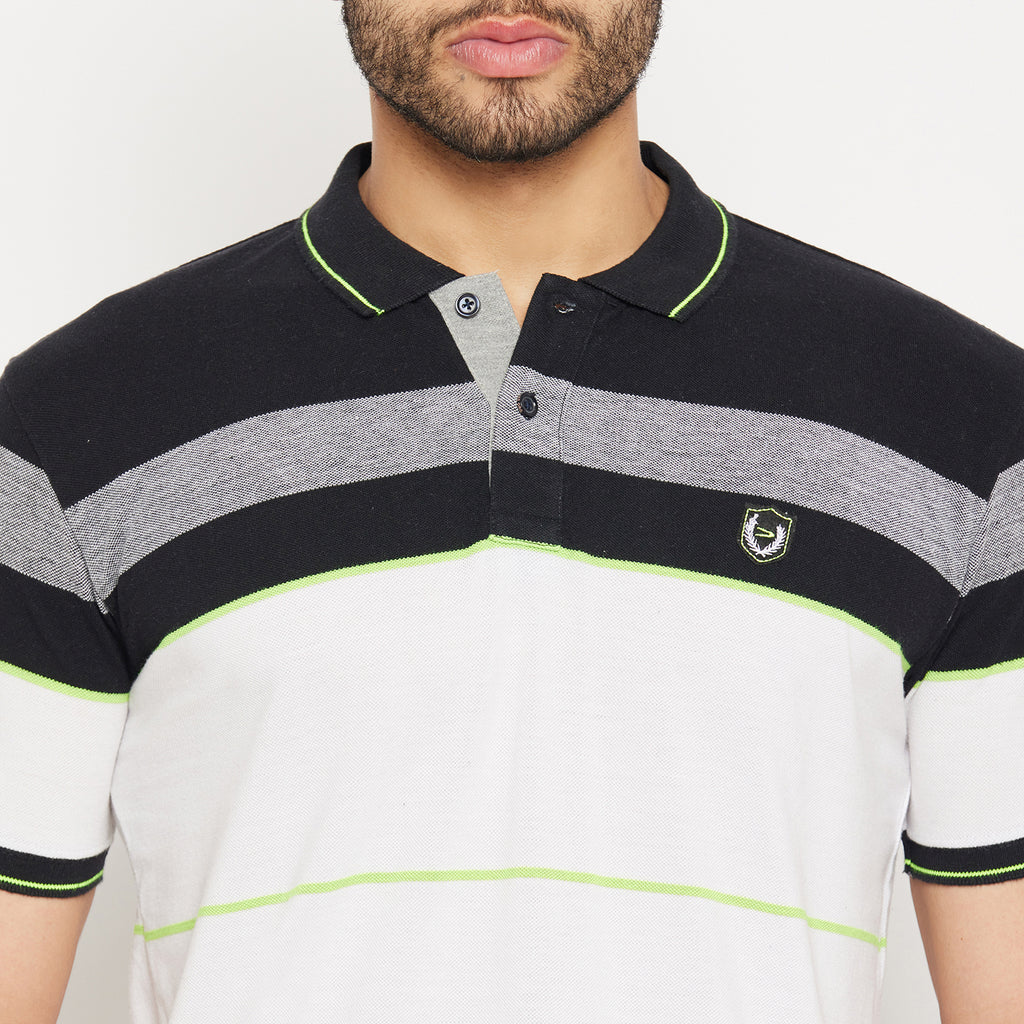 Duke Stardust Men Half Sleeve Polo Neck Cotton T-shirt (4085)