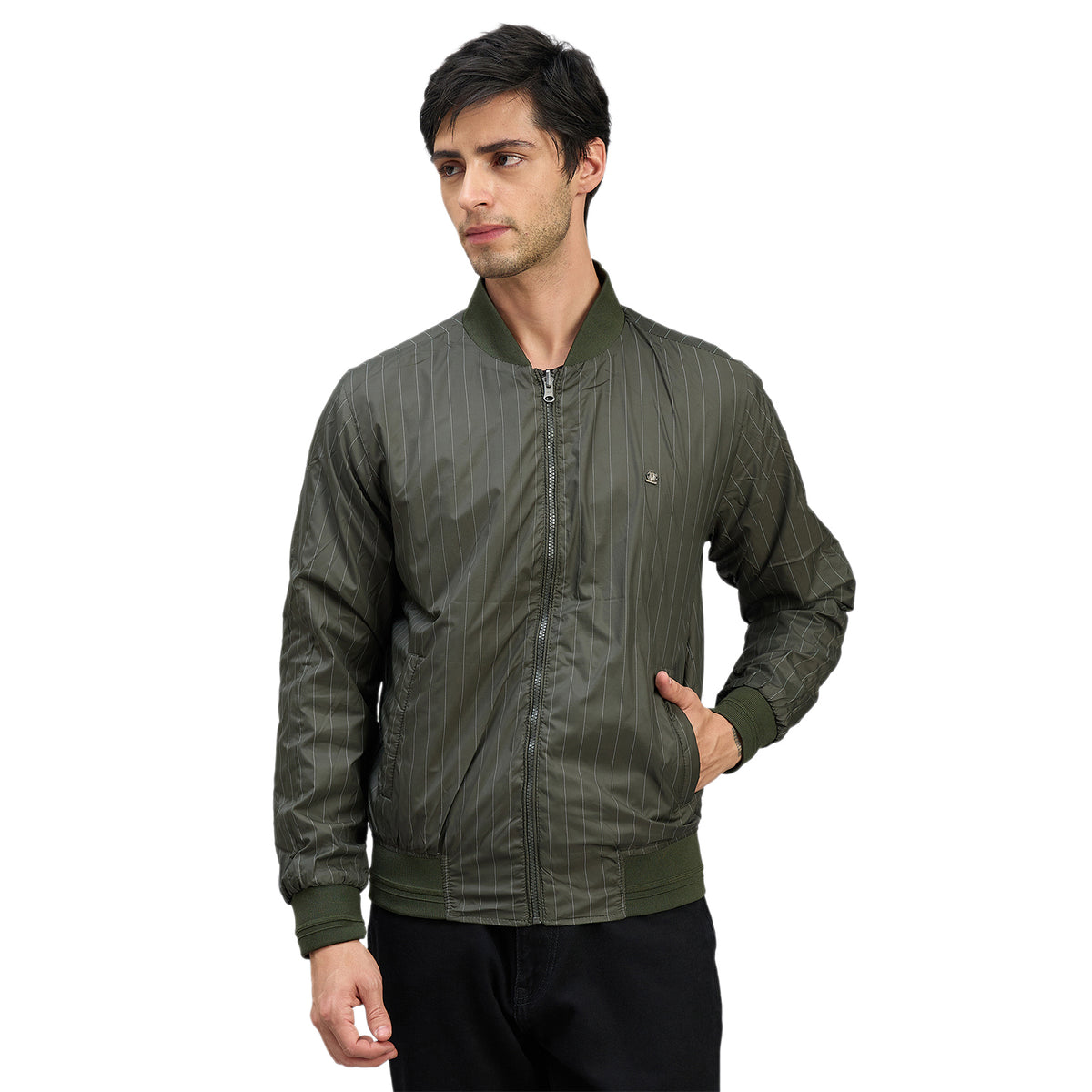 Duke Men Full Sleeve Regular Fit Reversible Jacket (SDZ3234)