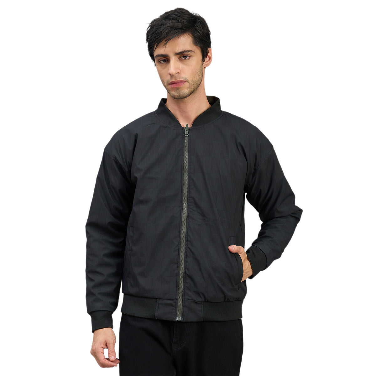 Duke Men Full Sleeve Stand Collar Reversible Jacket (SDZ3238)