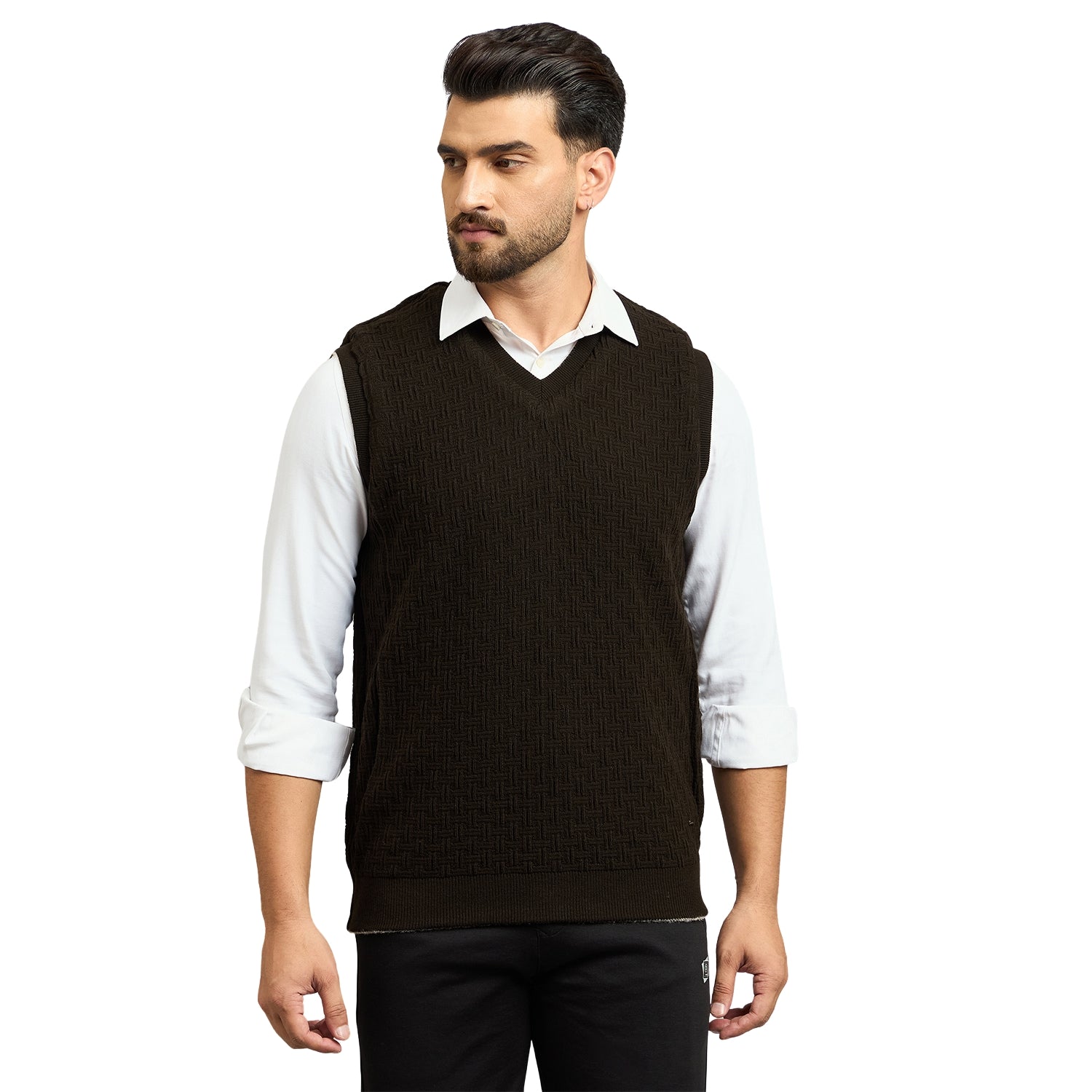 Duke Urban Men V Neck Sleeveless Reversible Sweater (SDS2293)