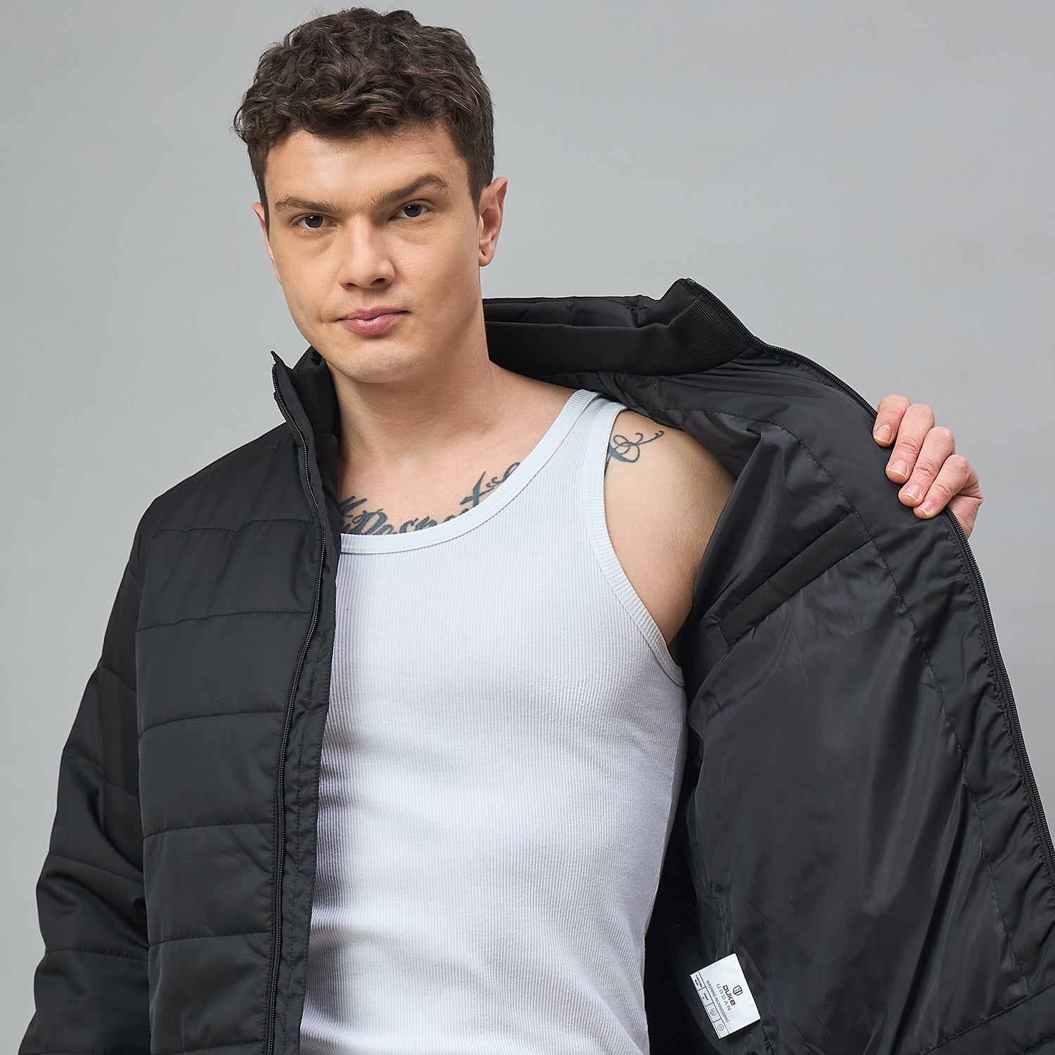 Duke Urban Men Fulll Sleeve High Neck Puffer Jacket (SDZ3118)