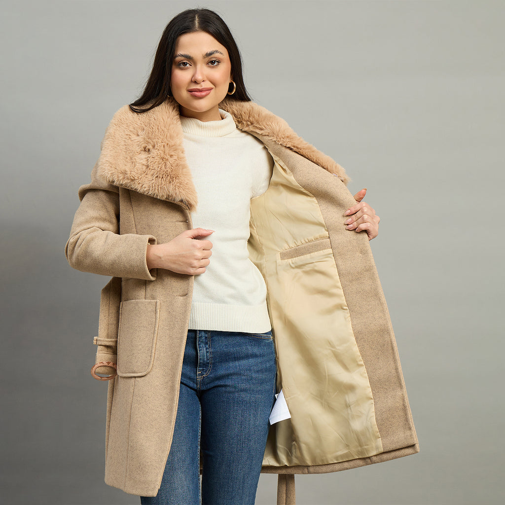 Duke Women Full Sleeve Collared Neck Coat (SDZ4174C)