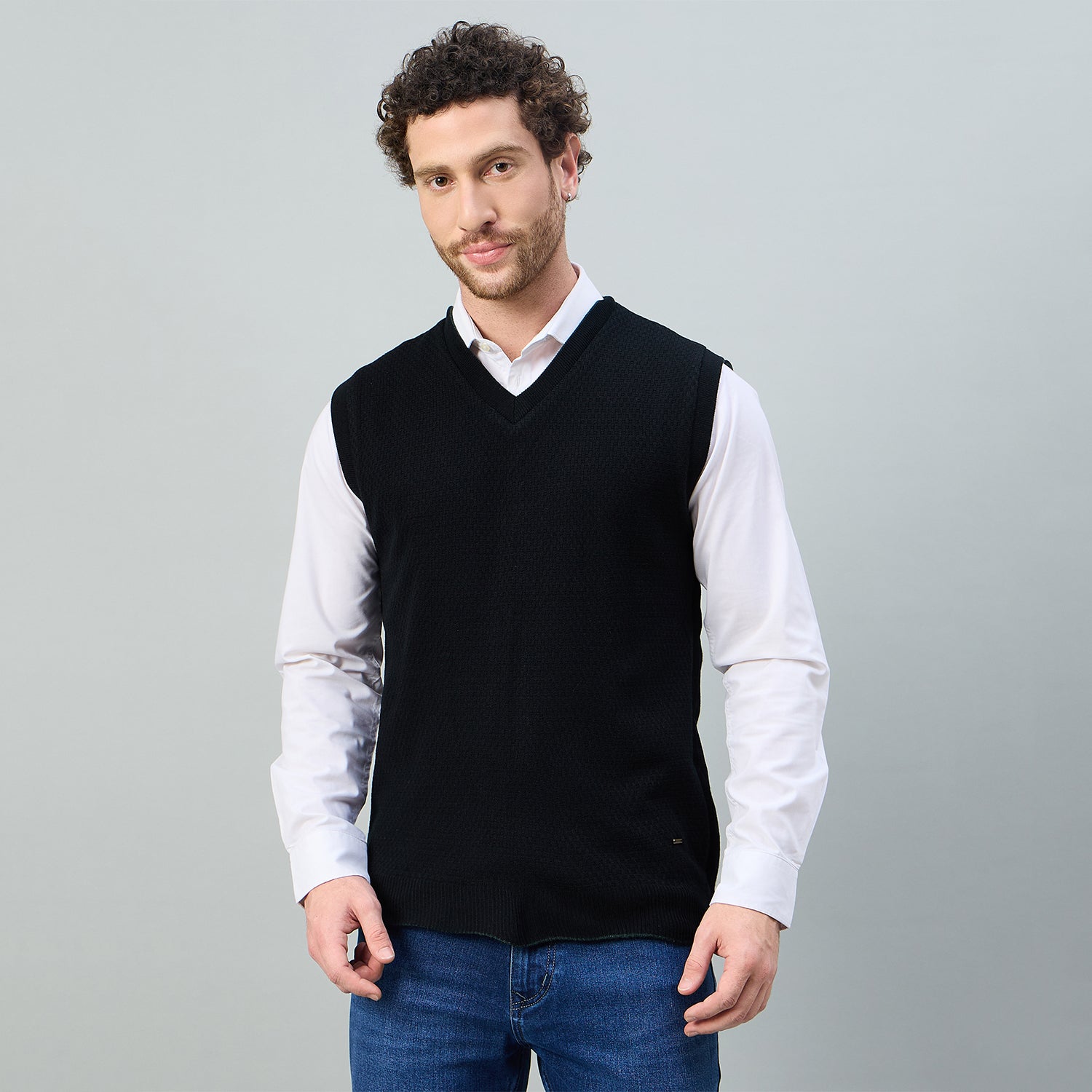 Duke Urban Men V Neck Sleeveless Reversible Sweater (SDS2274)