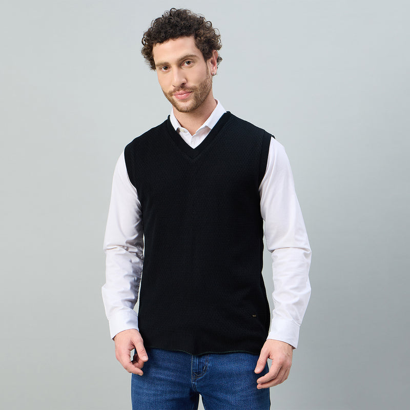 Duke Urban Men V Neck Sleeveless Reversible Sweater (SDS2274)