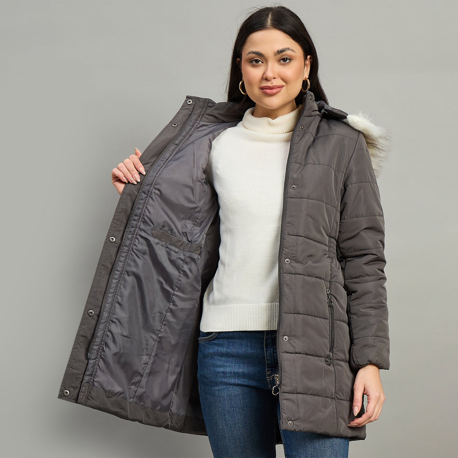 Duke Urban Women Short Style Full Sleeve Hooded Jacket (SDZ4180)