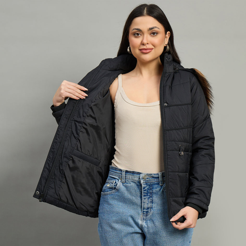 Duke Urban Women Short Style Full Sleeve Hooded Jacket (SDZ4115)