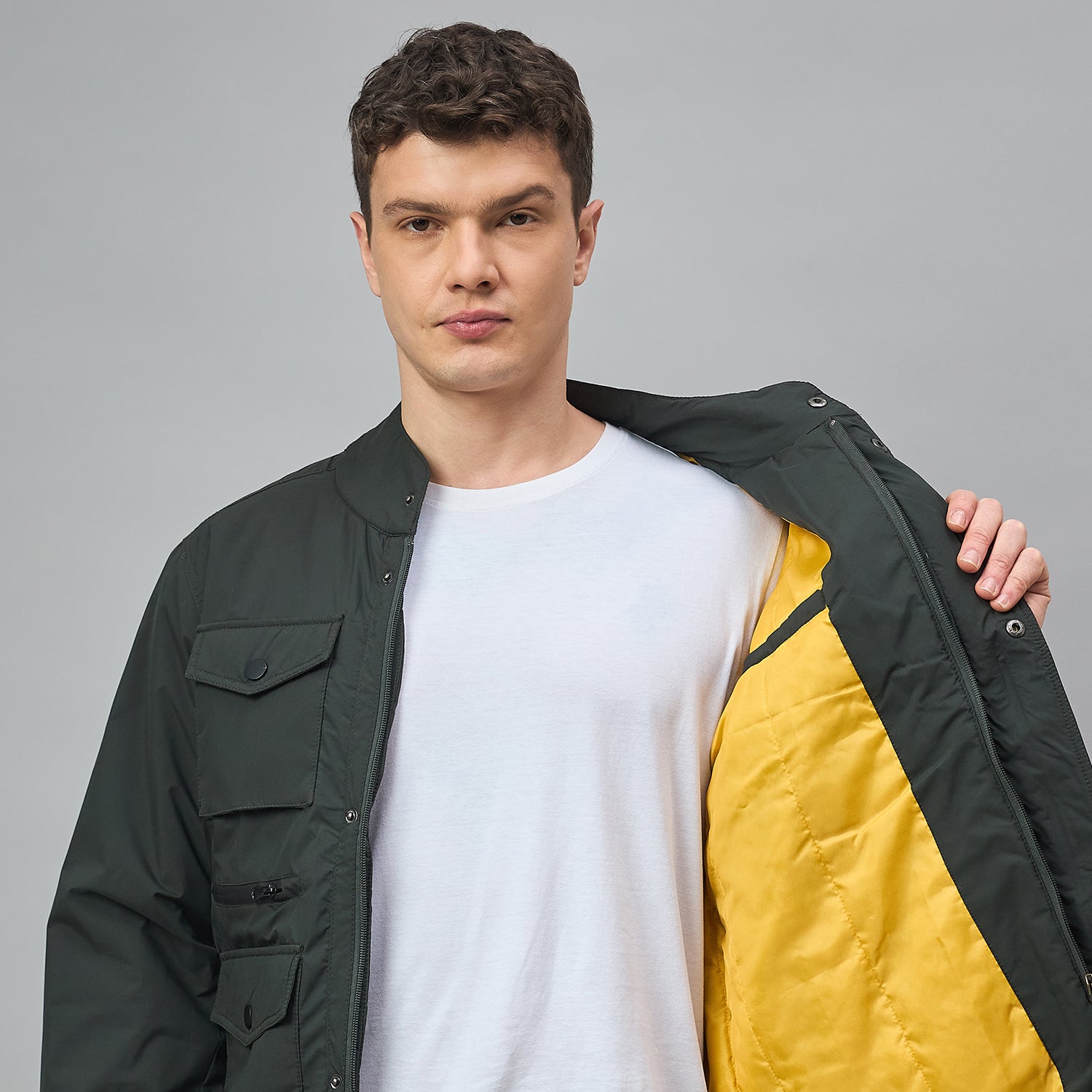 Duke Urban Men Full Sleeve Regular Bomber Jacket (SDZ4070)