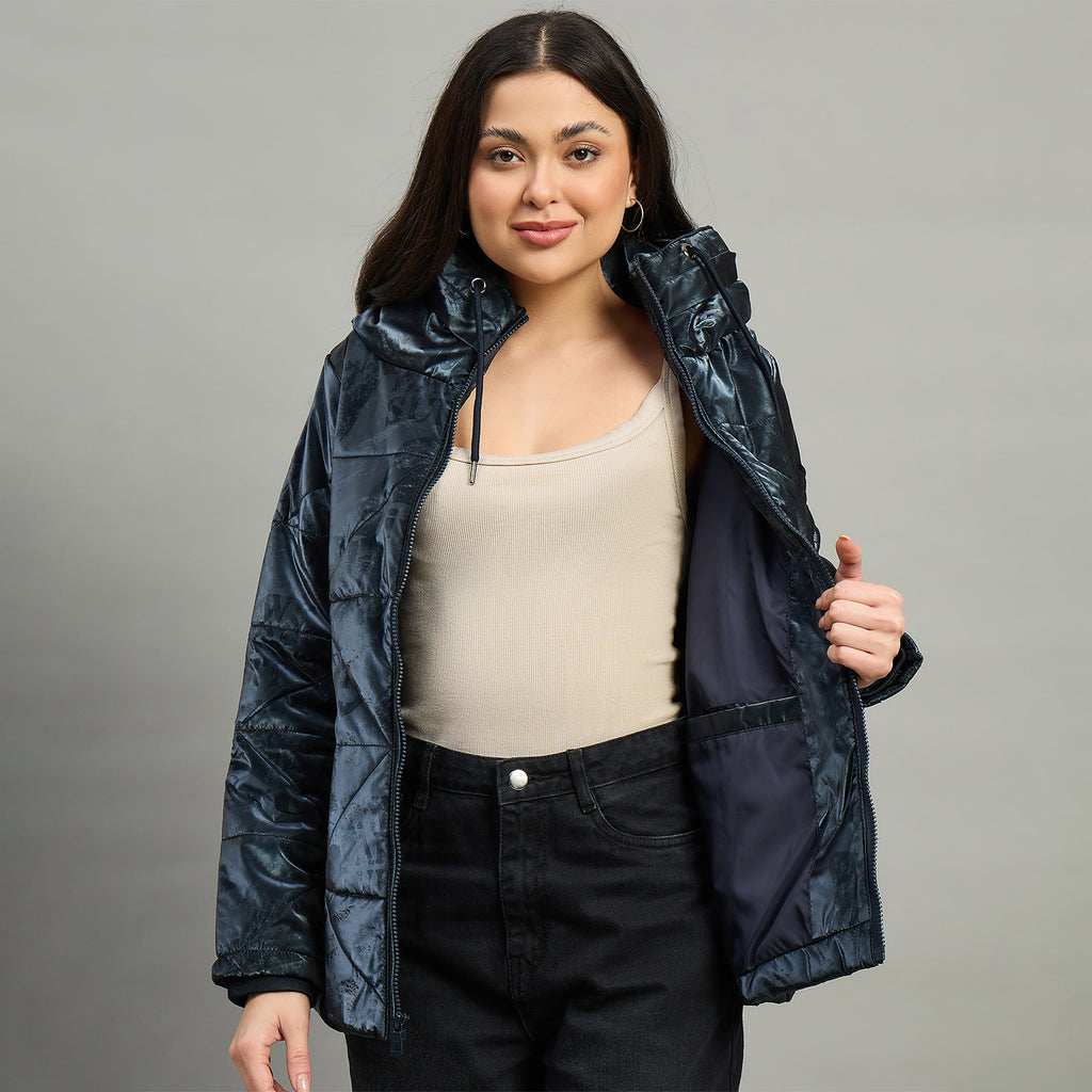 Duke Urban Women Short Style Hooded Bomber Jacket (SDZ4169)