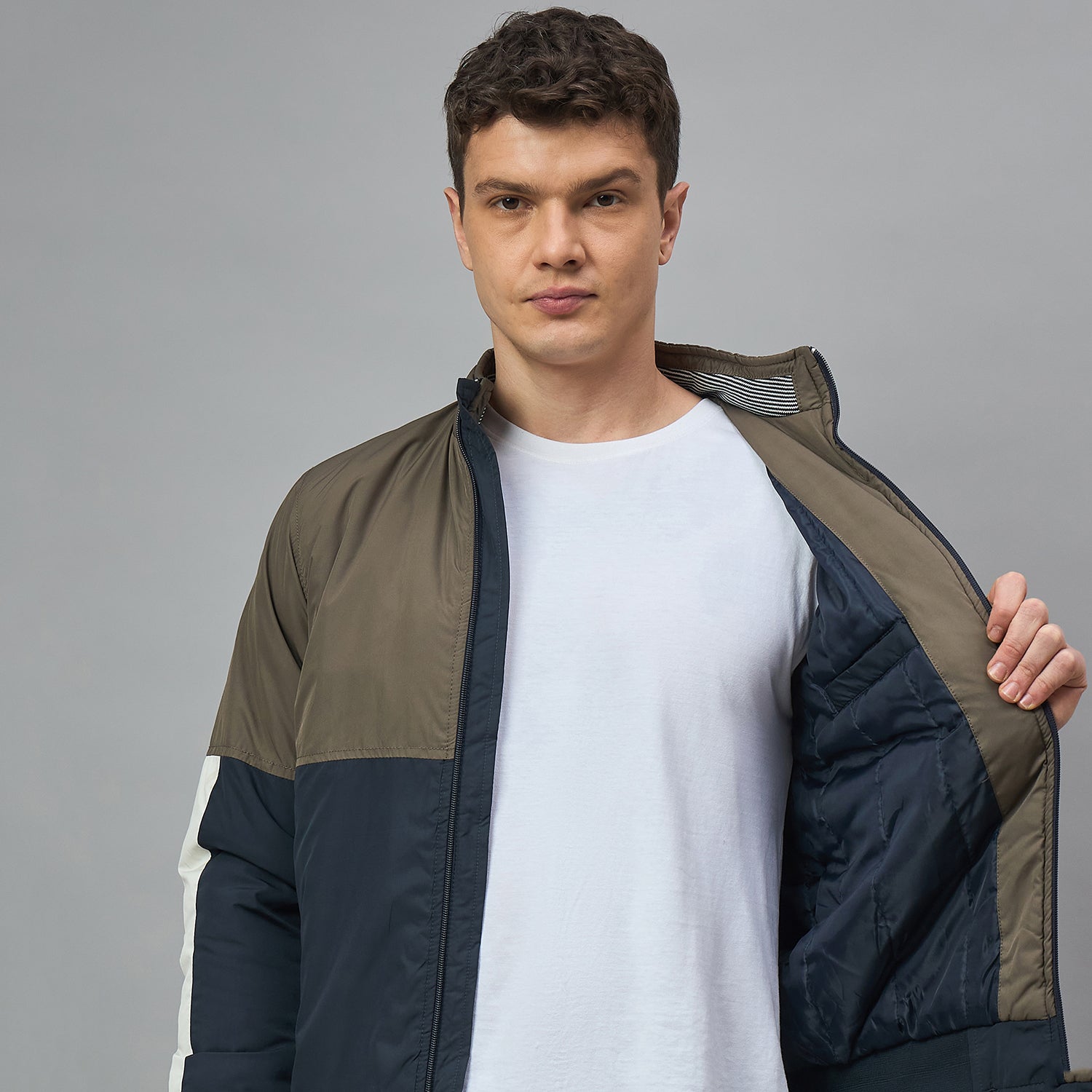 Duke Urban Men Full Sleeve Slim fit Bomber Jacket (SDZ4097)