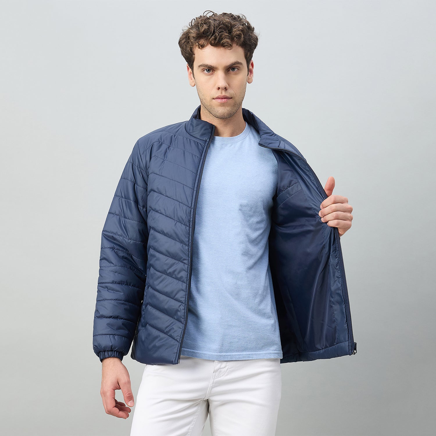 Duke Urban Men Full Sleeve Regular Puffer Jacket (OSDZ9494)