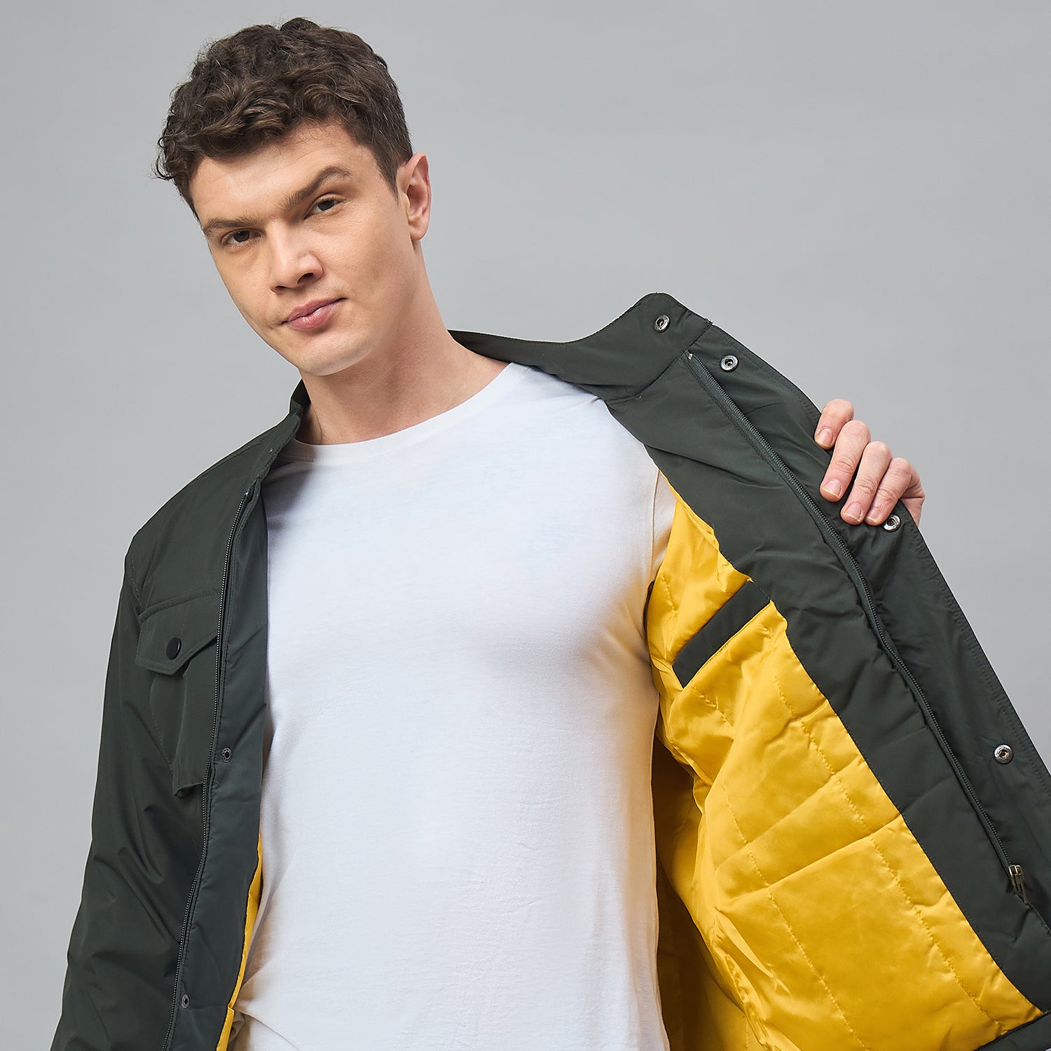Duke Urban Men Full Sleeve Regular Bomber Jacket (SDZ4070N)