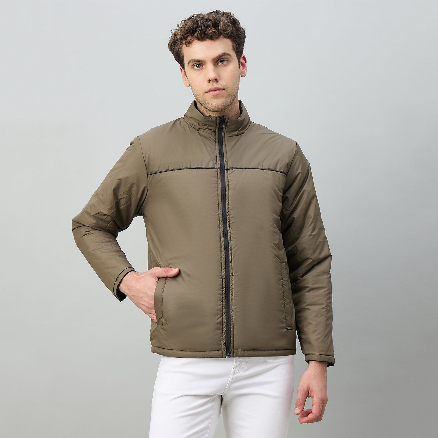Duke Urban Men Reversible High Neck Regular Jacket (OSDZ9292)