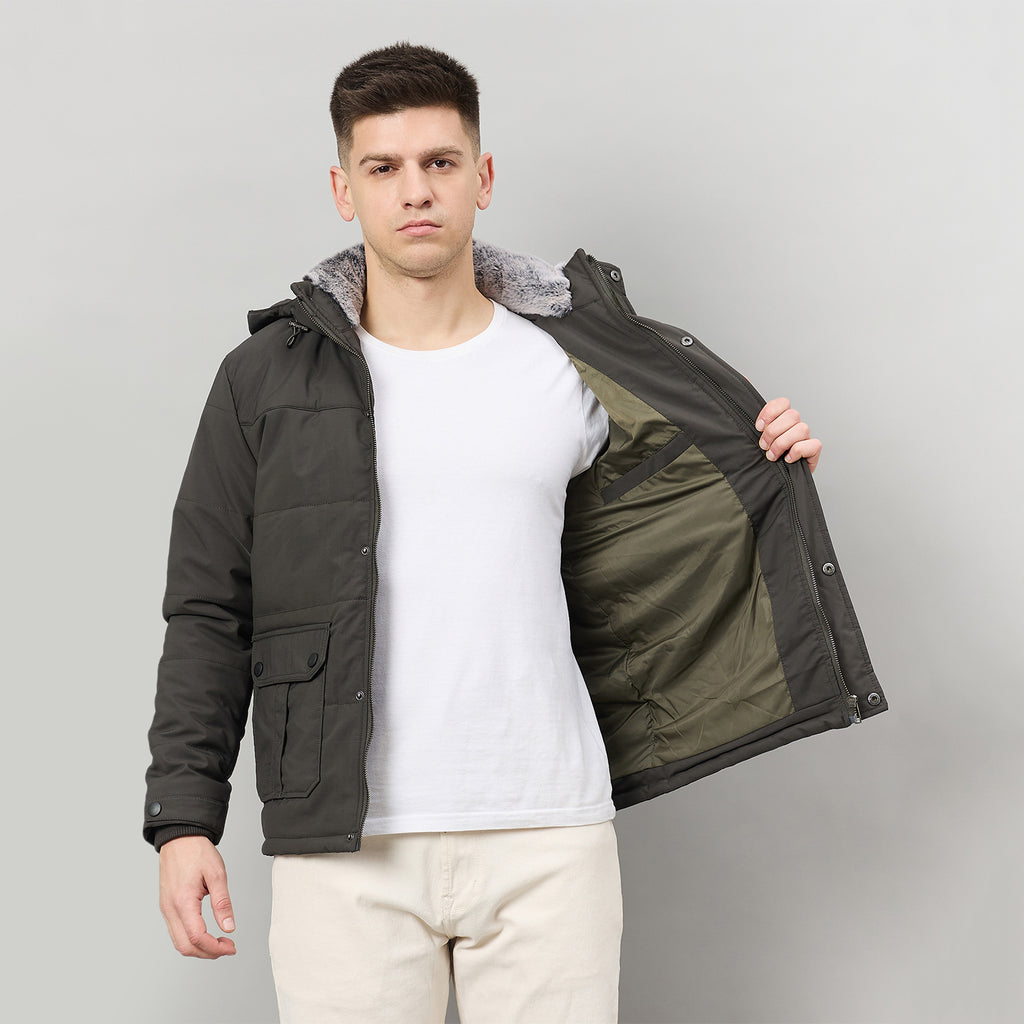 Duke Urban Men Full Sleeve Regular Hooded Jacket (SDZ3219)