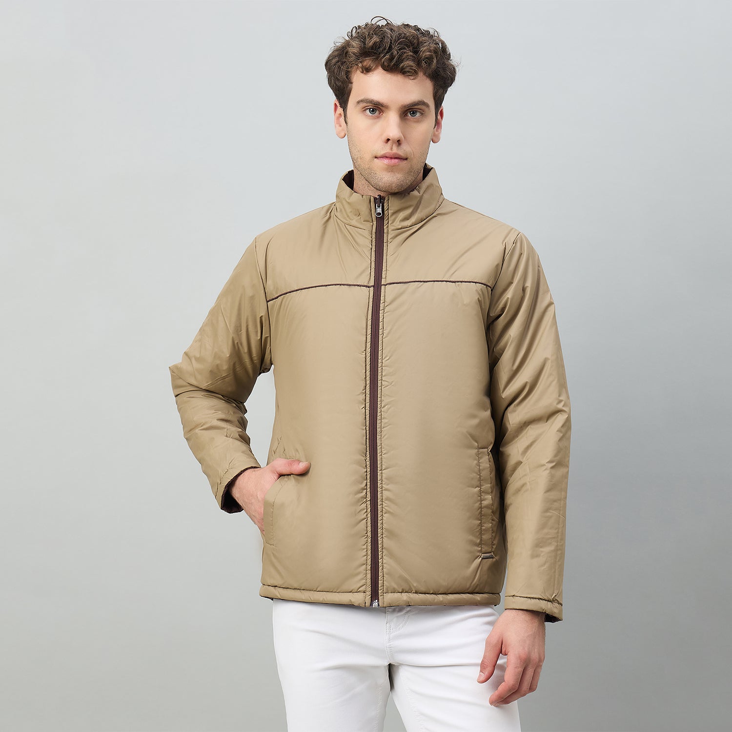 Duke Urban Men Reversible High Neck Regular Jacket (OSDZ9292)