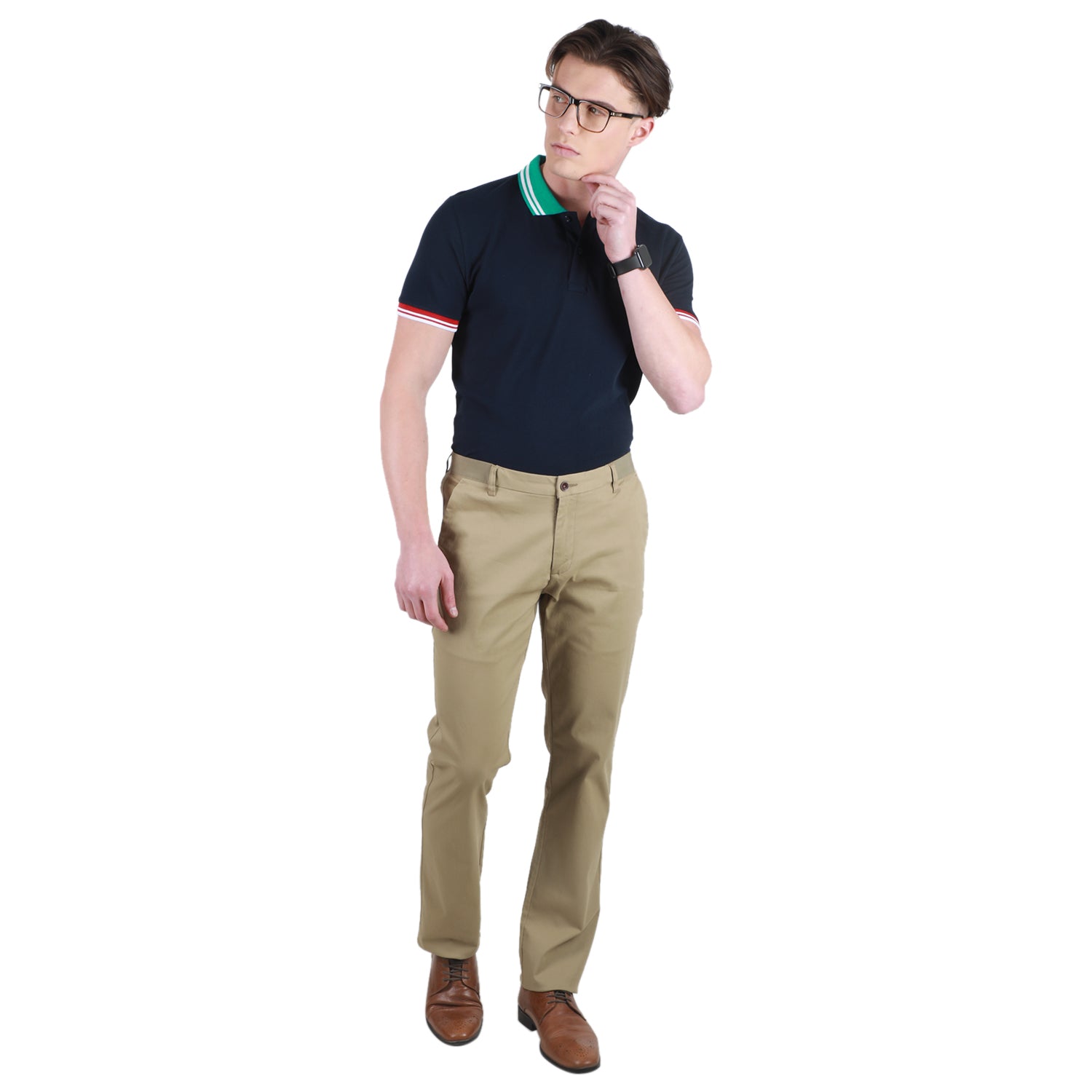 Duke Stardust Men Narrow Fit Chinos Trousers (SDT4123Q)